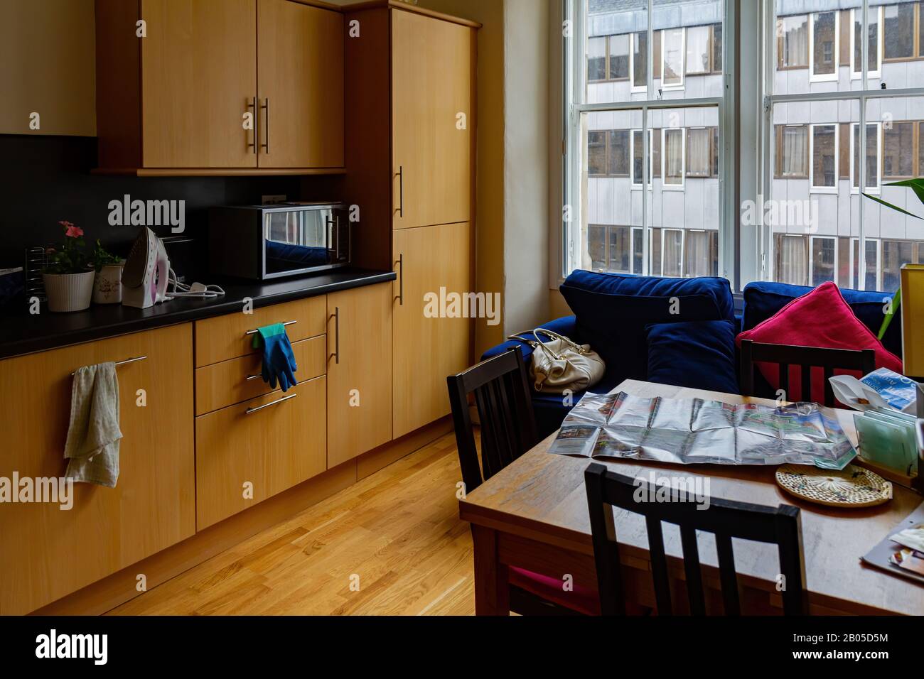 Edinburgh, Jul 11: Innenansicht eines airbnb-zimmers am 11. Juli 2011 in Edinburgh Stockfoto