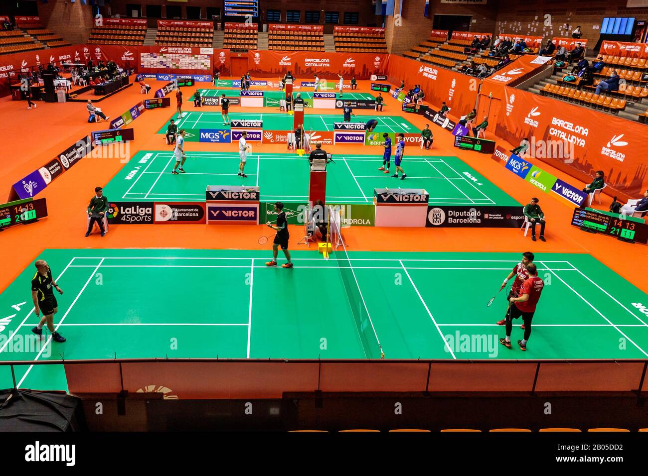 Der erste Tag des spanischen Meisters von Barcelona im Olympischen Sportzentrum Vall d'Hebron am 18. Februar 2020 in Barcelona, Spanien. (Foto nach DAX/ESPA-Images) Stockfoto Der erste Tag des spanischen Meisters von Barcelona im Olympischen Sportzentrum Vall d'Hebron am 18. Februar 2020 in Barcelona, Spanien. (Foto nach DAX/ESPA-Images) Stockfoto