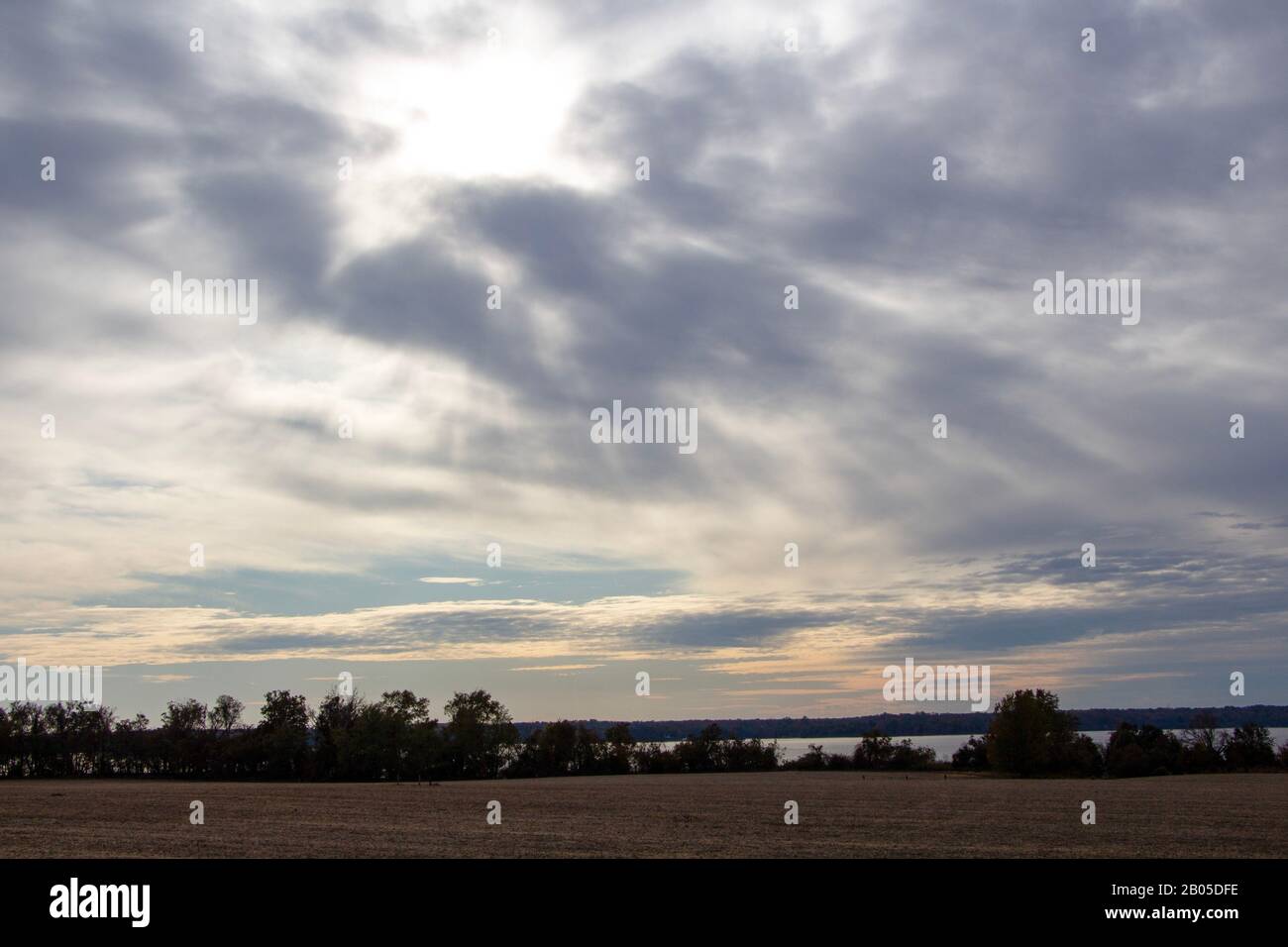 Landschaft am Jefferson Patterson Park Stockfoto