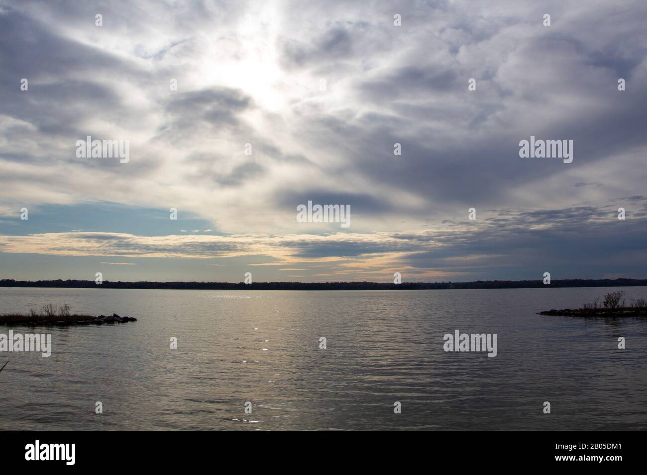 Landschaft am Jefferson Patterson Park Stockfoto