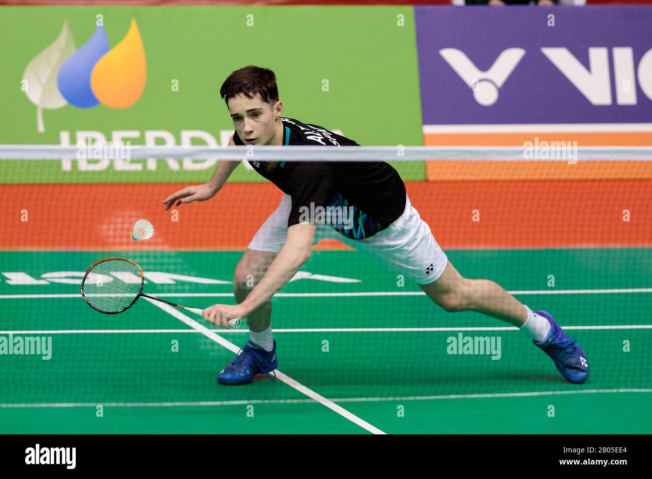 Oriol Altimira aus Spanien tritt am 1. Februar 2020 in Barcelona, Spanien, im Qualifikationsspiel Zur Qualifikation Für Das Herreneinzel in der 2. Runde gegen Christo Popov aus Frankreich am 18. Februar 2020 im Vall d'Hebron Olympic Sports Centre an. (Foto nach DAX/ESPA-Images) Stockfoto Oriol Altimira aus Spanien tritt am 1. Februar 2020 in Barcelona, Spanien, im Qualifikationsspiel Zur Qualifikation Für Das Herreneinzel in der 2. Runde gegen Christo Popov aus Frankreich am 18. Februar 2020 im Vall d'Hebron Olympic Sports Centre an. (Foto nach DAX/ESPA-Images) Stockfoto