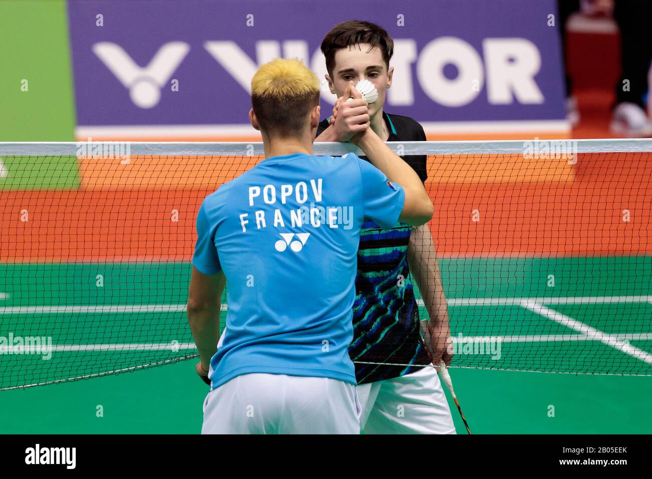 Oriol Altimira aus Spanien tritt am 1. Februar 2020 in Barcelona, Spanien, im Qualifikationsspiel Zur Qualifikation Für Das Herreneinzel in der 2. Runde gegen Christo Popov aus Frankreich am 18. Februar 2020 im Vall d'Hebron Olympic Sports Centre an. (Foto nach DAX/ESPA-Images) Stockfoto Oriol Altimira aus Spanien tritt am 1. Februar 2020 in Barcelona, Spanien, im Qualifikationsspiel Zur Qualifikation Für Das Herreneinzel in der 2. Runde gegen Christo Popov aus Frankreich am 18. Februar 2020 im Vall d'Hebron Olympic Sports Centre an. (Foto nach DAX/ESPA-Images) Stockfoto