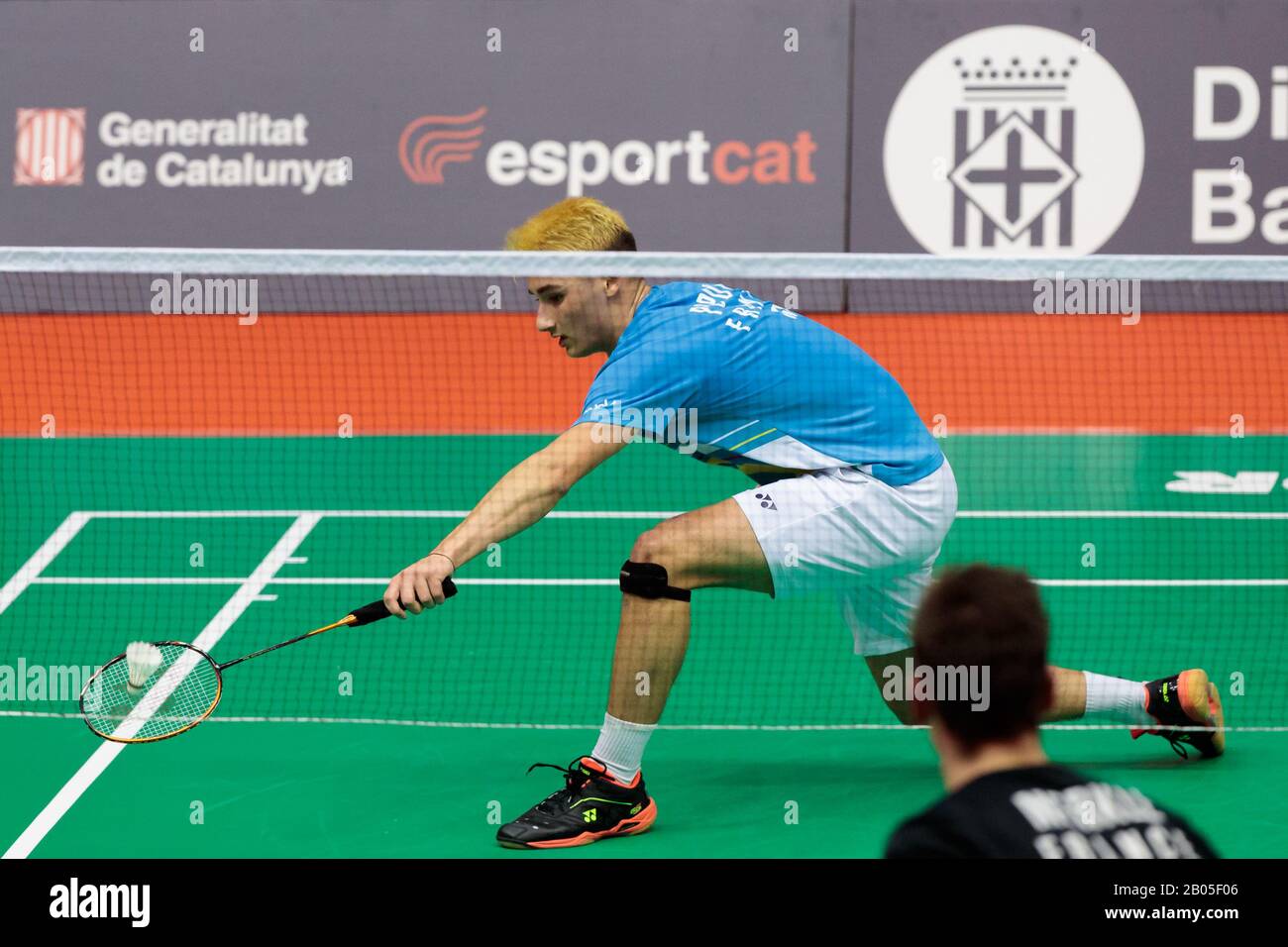 Christo Popov aus Frankreich tritt am Tag 1 des spanischen Meisters von Barcelona am 18. Februar 2020 im Olympischen Sportzentrum Vall d'Hebron in Barcelona in der Qualifikationsrunde 1 Im Herreneinzel gegen Arnaud Merkle aus Frankreich an. (Foto nach DAX/ESPA-Images) Stockfoto Christo Popov aus Frankreich tritt am Tag 1 des spanischen Meisters von Barcelona am 18. Februar 2020 im Olympischen Sportzentrum Vall d'Hebron in Barcelona in der Qualifikationsrunde 1 Im Herreneinzel gegen Arnaud Merkle aus Frankreich an. (Foto nach DAX/ESPA-Images) Stockfoto