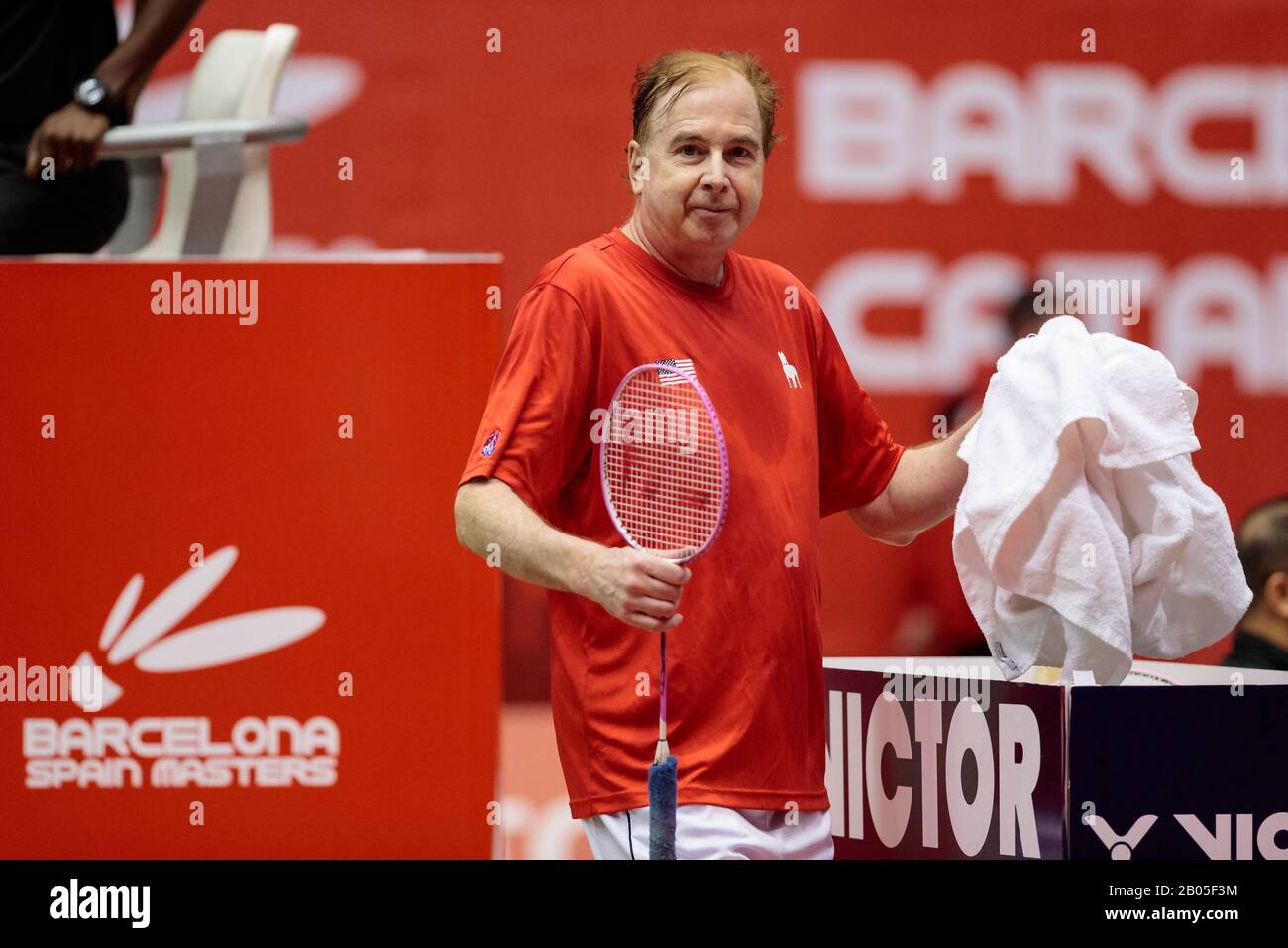 Mathew Fogarty aus den USA tritt am Tag 1 des spanischen Meisters von Barcelona Spanien im Vall d'Hebron Olympic Sports Centre am 18. Februar 2020 in Barcelona, Spanien, im Qualifikationsspiel Zur Qualifikation Für Das Herreneinzel gegen Sergi Alcala aus Spanien an. (Foto nach DAX/ESPA-Images) Stockfoto Mathew Fogarty aus den USA tritt am Tag 1 des spanischen Meisters von Barcelona Spanien im Vall d'Hebron Olympic Sports Centre am 18. Februar 2020 in Barcelona, Spanien, im Qualifikationsspiel Zur Qualifikation Für Das Herreneinzel gegen Sergi Alcala aus Spanien an. (Foto nach DAX/ESPA-Images) Stockfoto