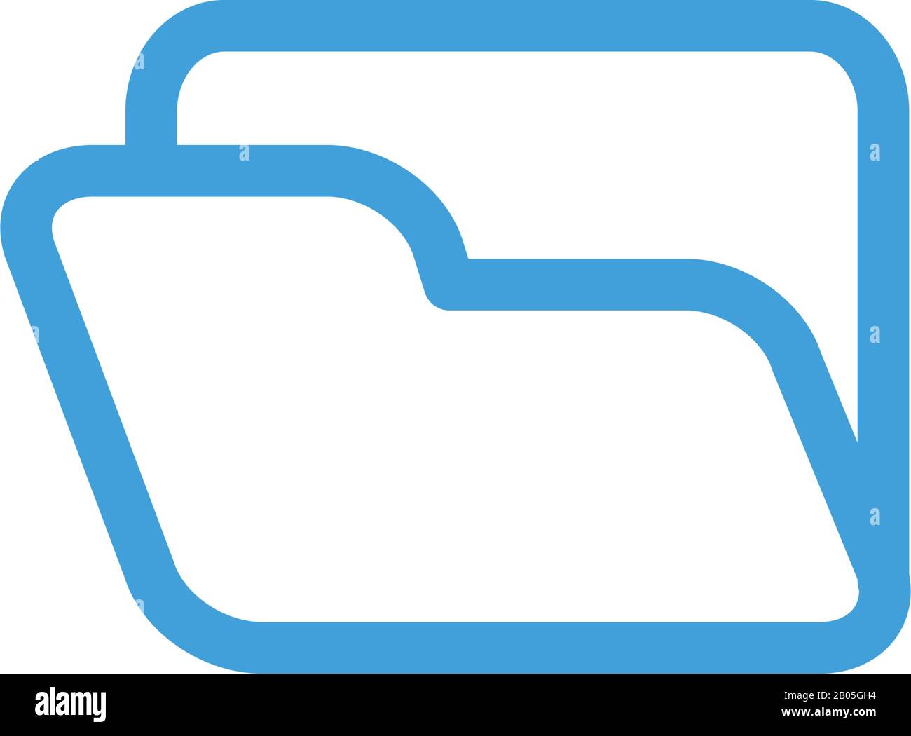 Designvorlage für Ordnersymbole. Vektorgrafiken Stock Vektor