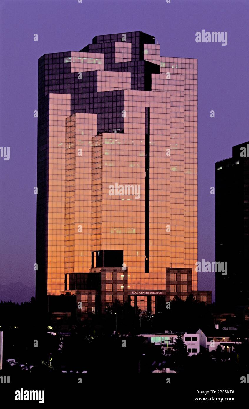 USA, WASHINGTON, BELLEVUE, KOLL-ZENTRUM, MODERNE ARCHITEKTUR Stockfoto