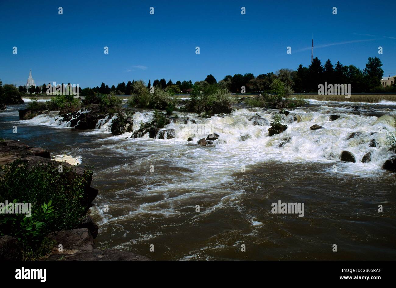 USA, IDAHO, IDAHO FÄLLT, SCHLANGENFLUSS FÄLLT Stockfoto