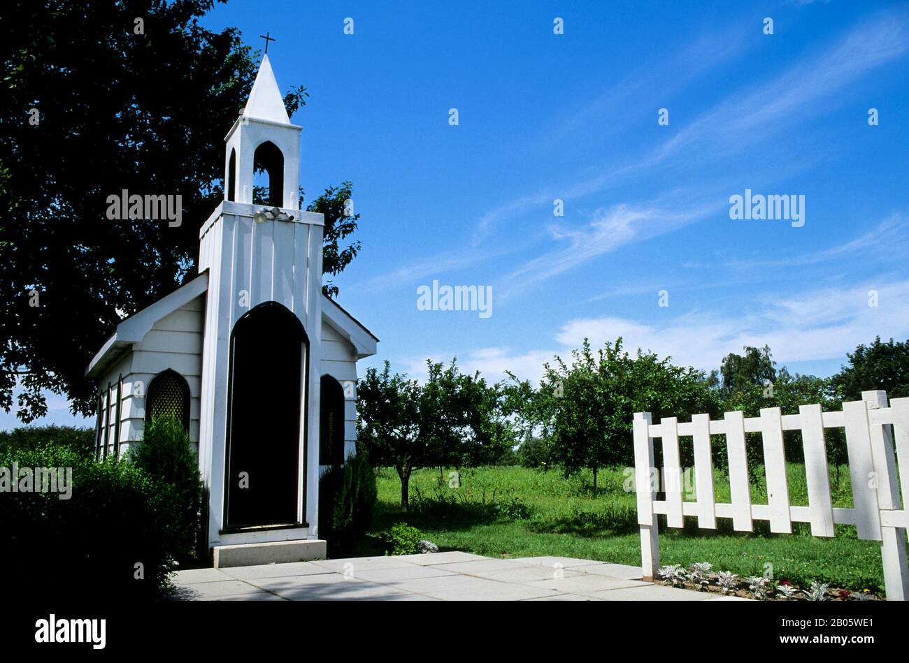 KANADA, ONTARIO, IN DER NÄHE VON NIAGARA AM SEE, "DIE LEBENDE WASSERWEGKAPELLE" Stockfoto