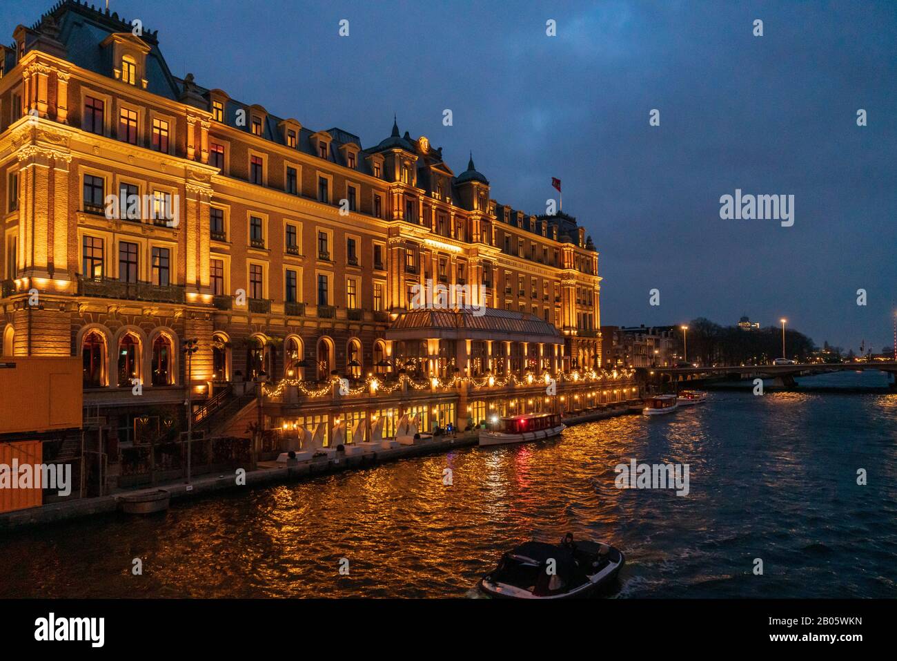 Das herrschaftliche Amstel Hotel, Amsterdam, Niederlande Stockfoto