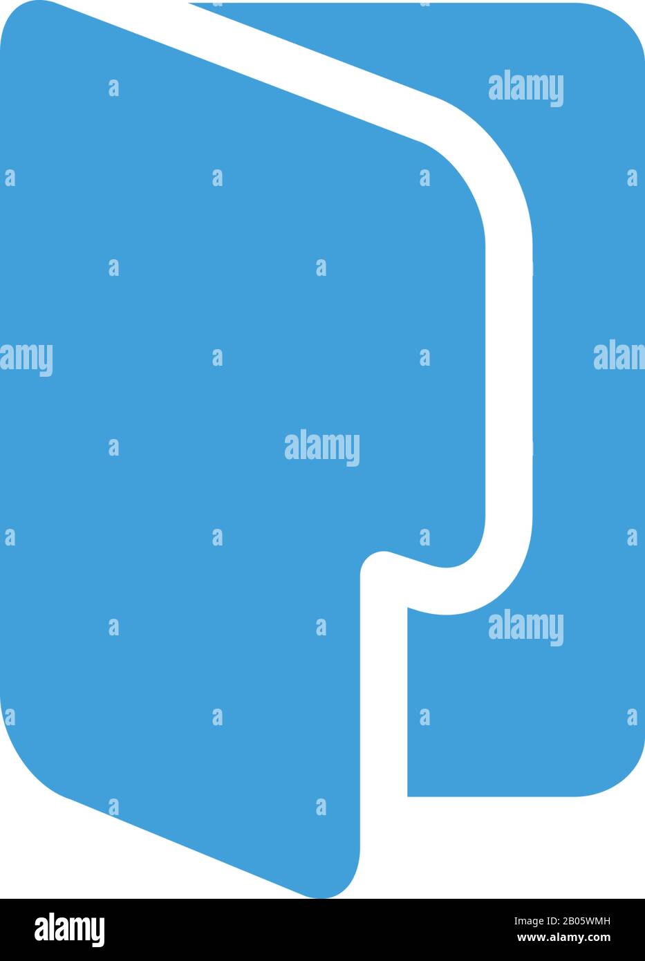 Vektorvorlage für Ordnersymbole Stock Vektor