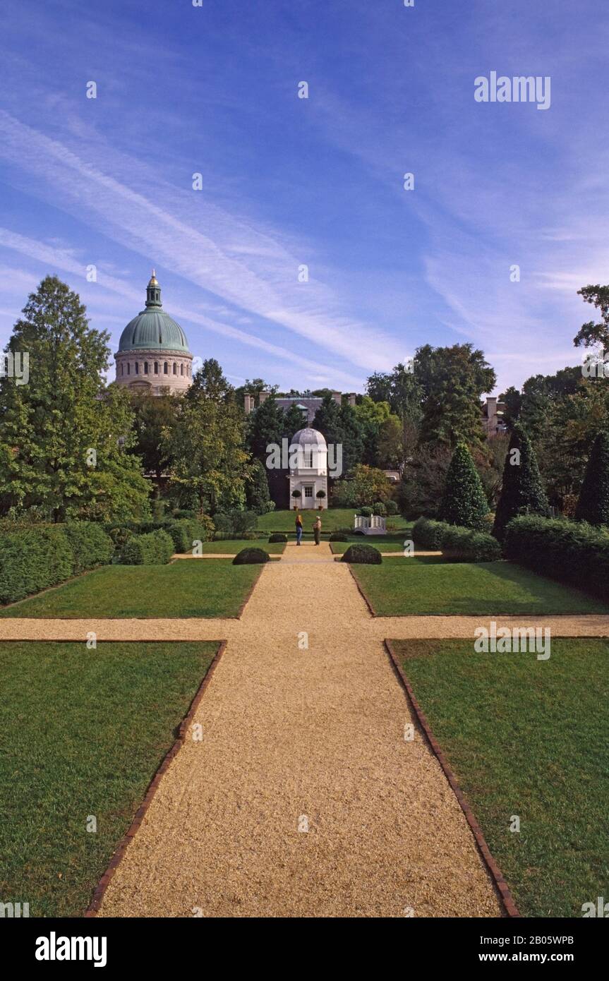 USA, MARYLAND, CHESAPEAKE BAY, ANNAPOLIS, PACA HOUSE GARDENS Stockfoto