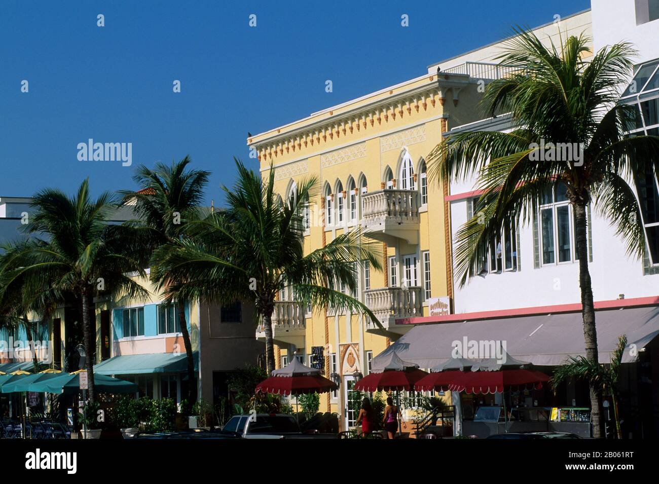 USA, FLORIDA, MIAMI BEACH, ART DECO DISTRICT, OCEAN DRIVE, LOKALE ARCHITEKTUR Stockfoto