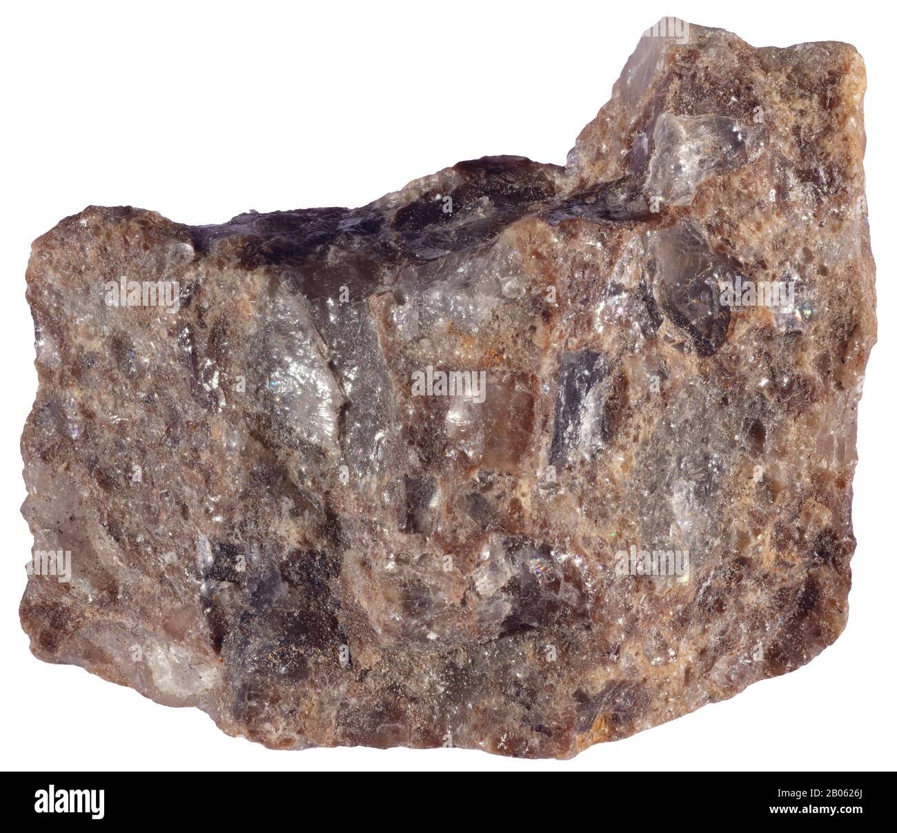 Alaskite oder Leucogranite, New Liskeard, Ontario Granitisch, Igneous Rock Stockfoto