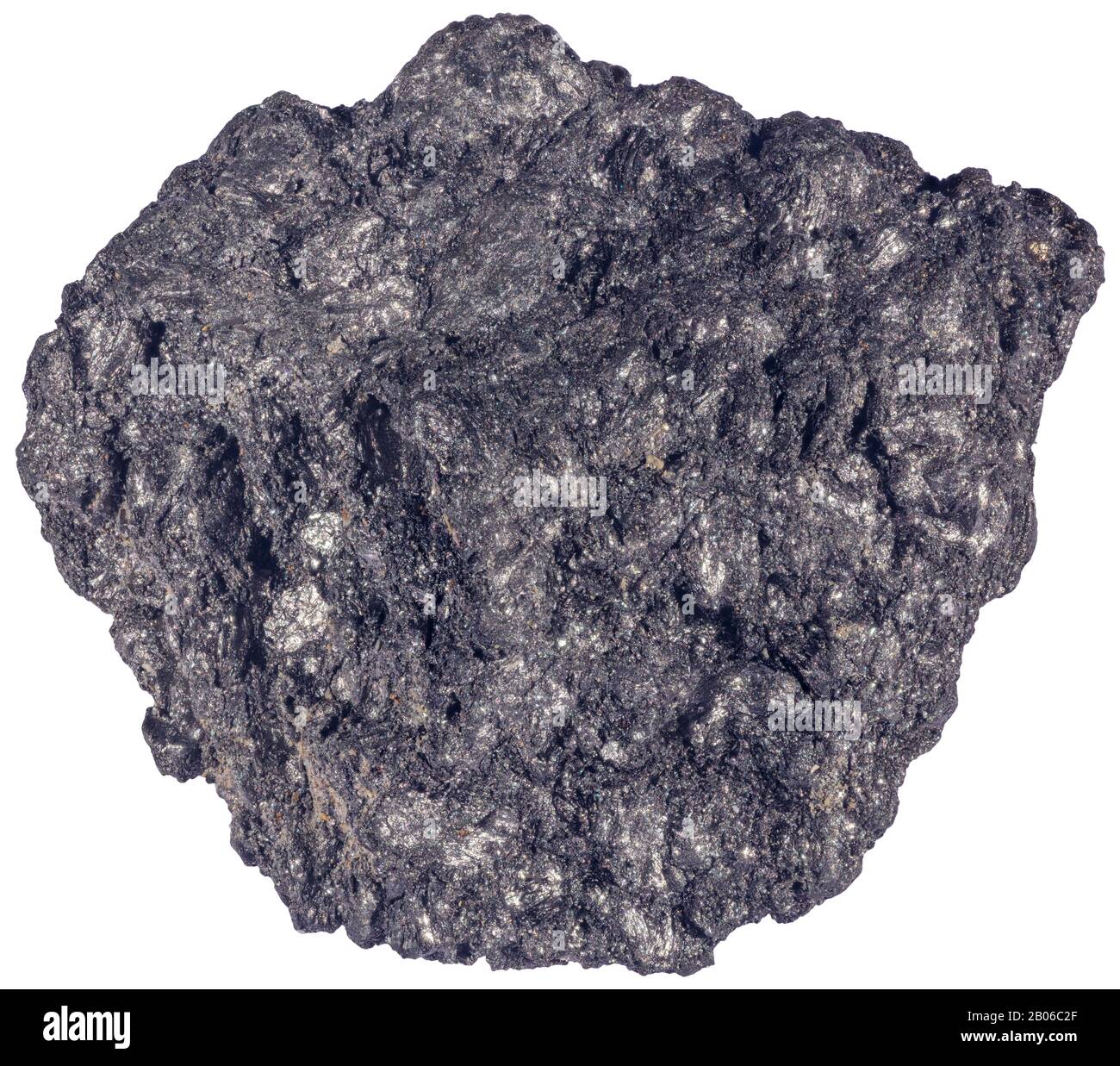 Graphit, Grenville, Quebec Graphit, archaisch als plumbago bezeichnet, ist eine kristalline Form des Elementkohlenstoffes mit seinen Atomen, die in einem HE angeordnet sind Stockfoto