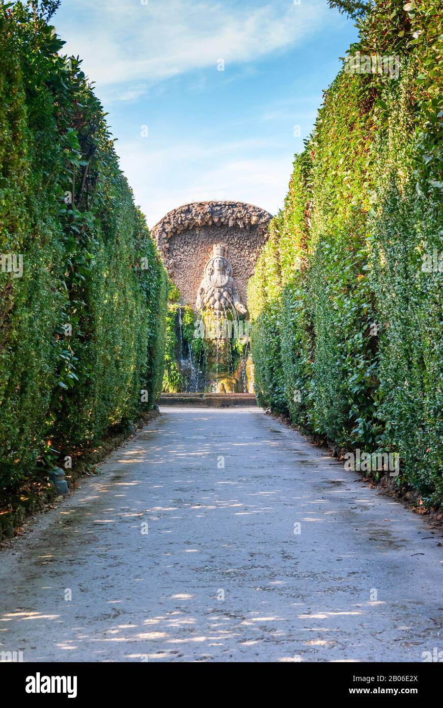 Berühmter italienischer RenaissanceGarten. Tivoli Gärten. Parks und