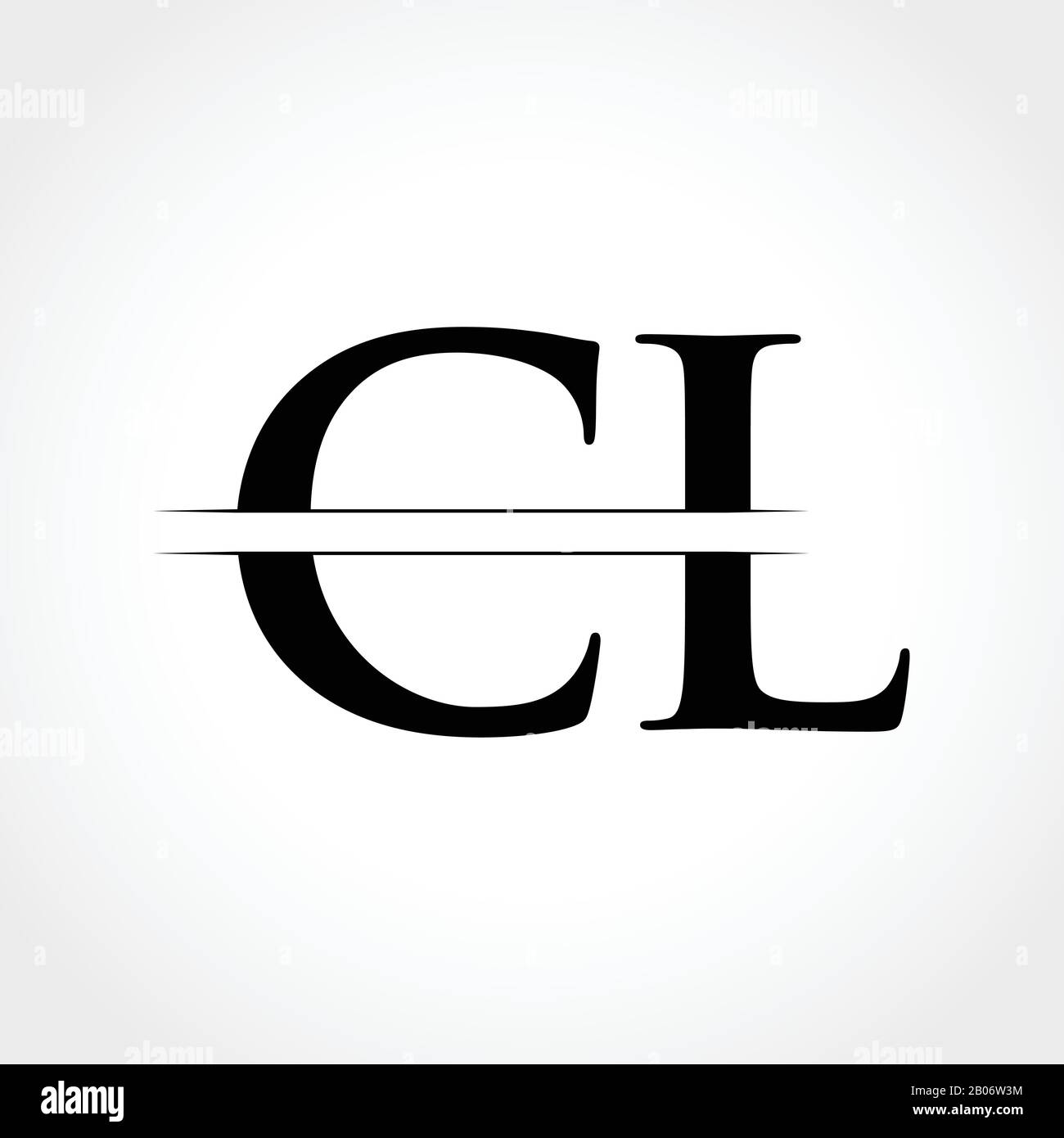 Erste CL Schreiben Logo mit Kreativen Moderne Typografie Vektor Vorlage. Kreative abstrakte Buchstaben CL Logo Design Stock Vektor