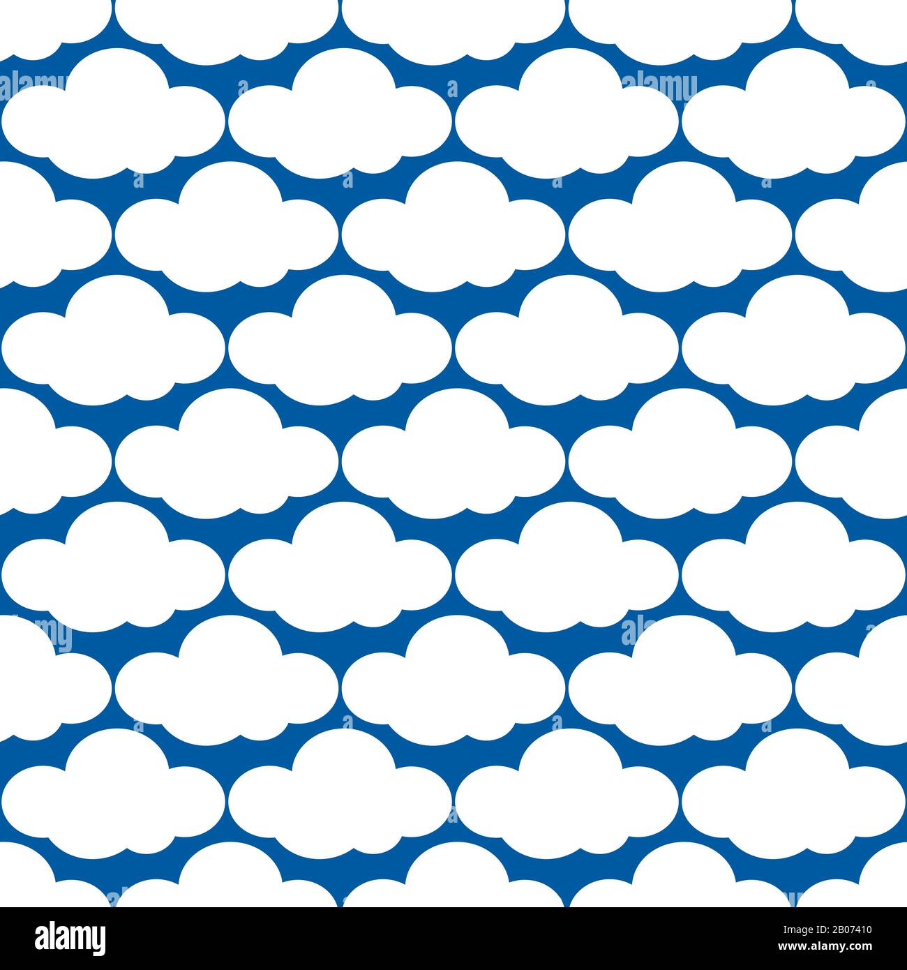 Vektorwolken wittern nahtloses Muster. Abbildung mit Überwurf und Hintergrund des Himmels Stock Vektor