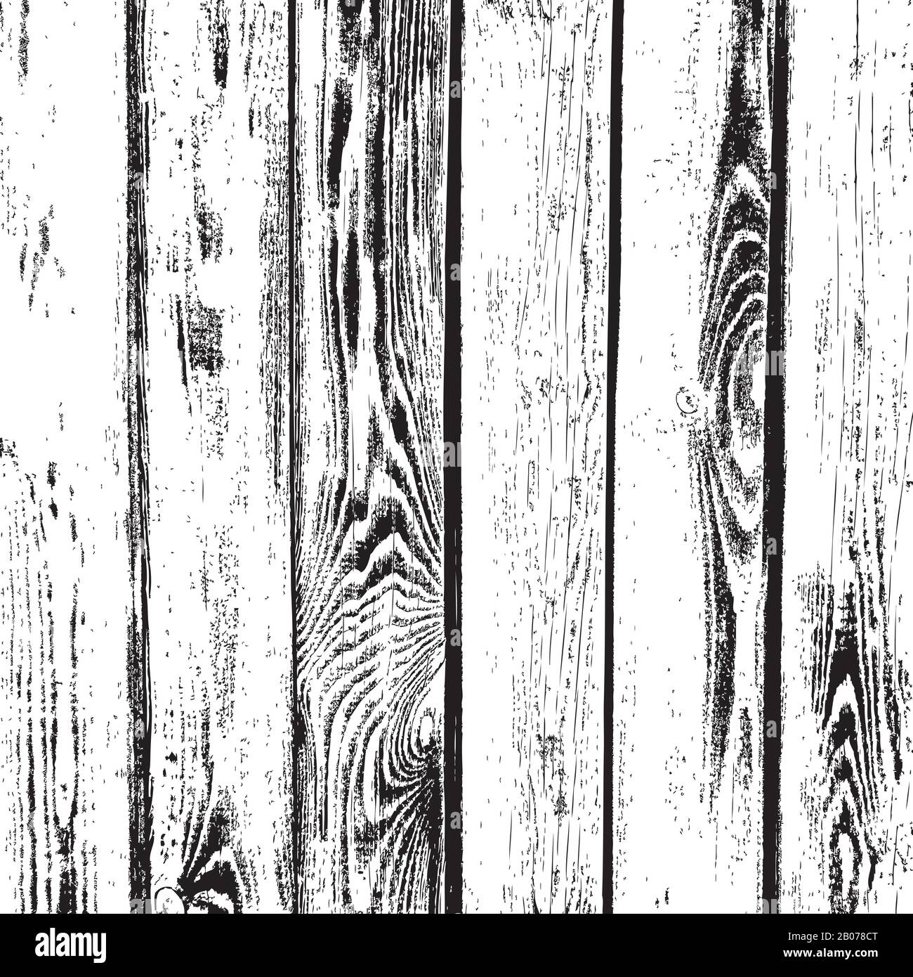 Holzbohlen Vektorstruktur. Strukturierter Hintergrund aus altem Holz. Grunge Brett Vintage, Boden- oder Tischabbildung Stock Vektor