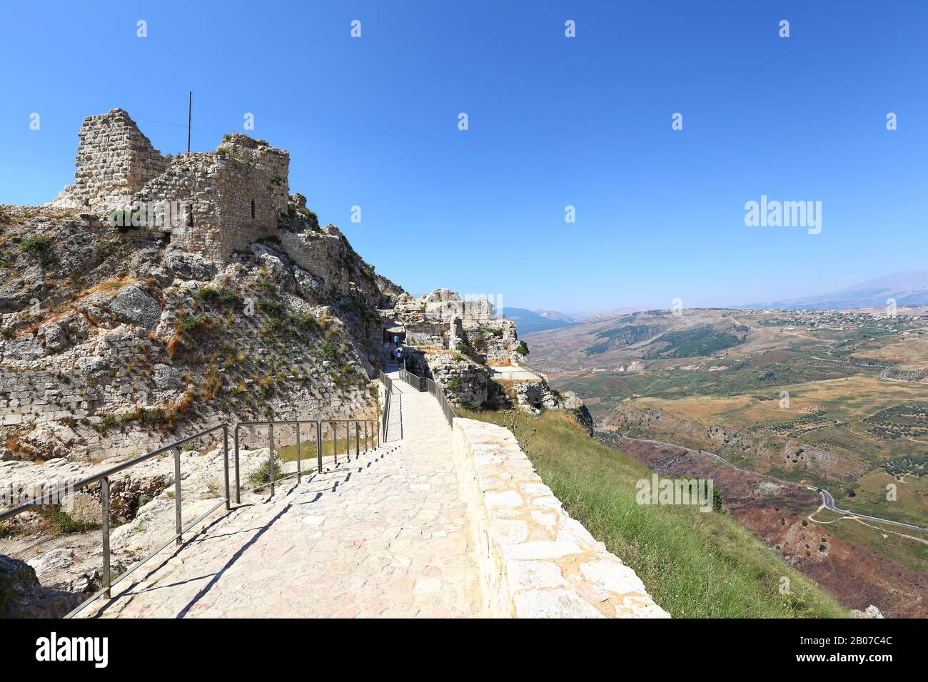 Libanon: Überreste der Festung Beaufort Crusader im Südlibanon Stockfoto