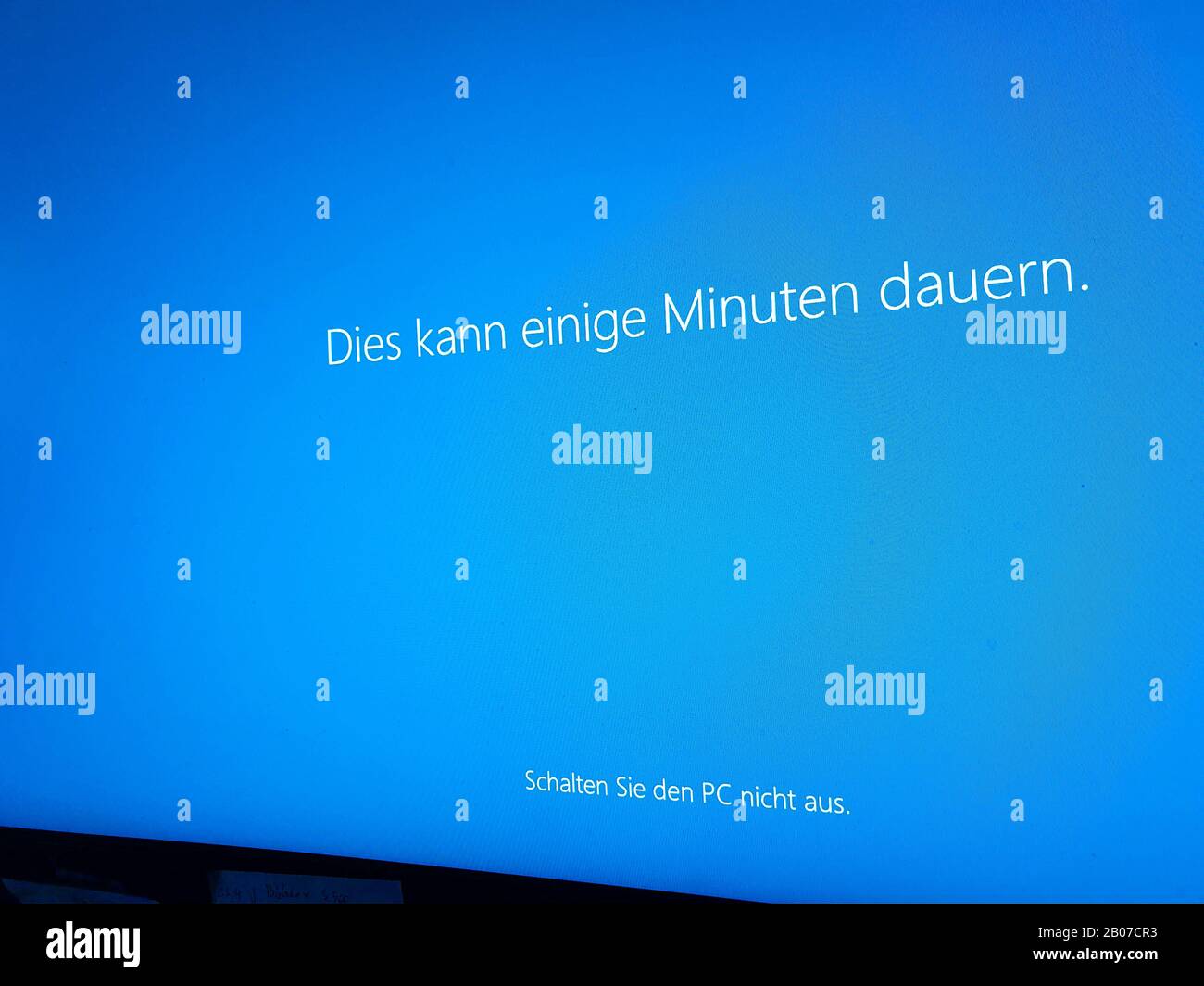 Desktop Herunterfahren des PC, Aktualisieren, Deutschland Stockfoto