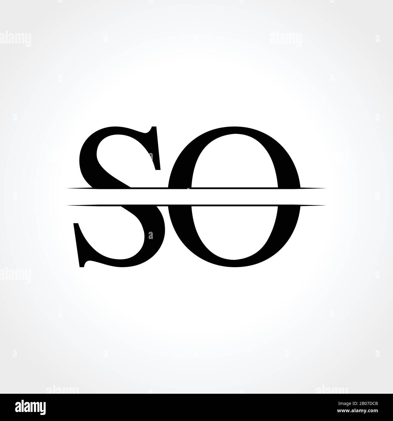Initial so Logo Design Vector Template. SO Schreiben Logo Design Stock Vektor