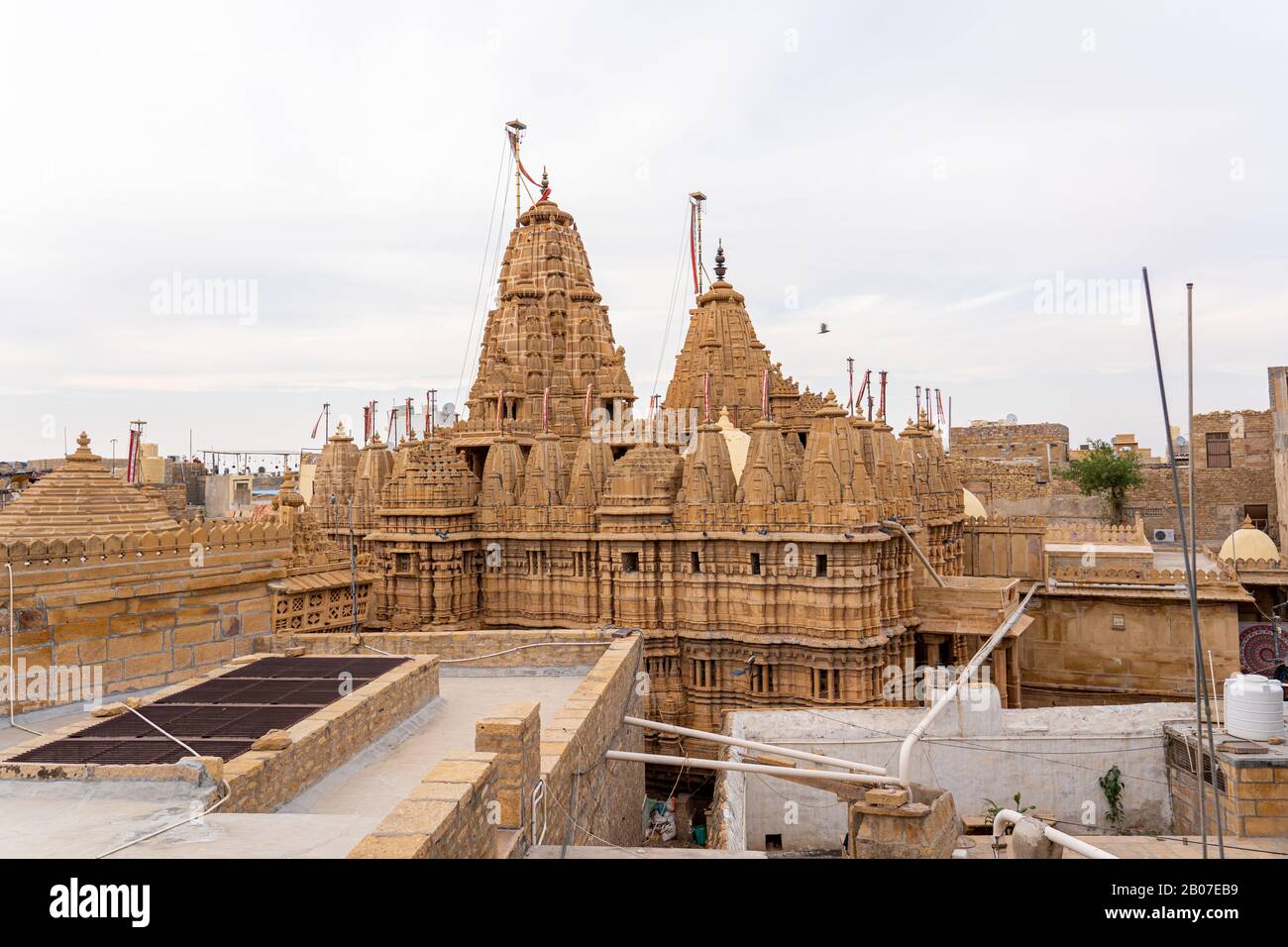 Jain Temple in Jaisalmer Fort, Indien Stockfoto