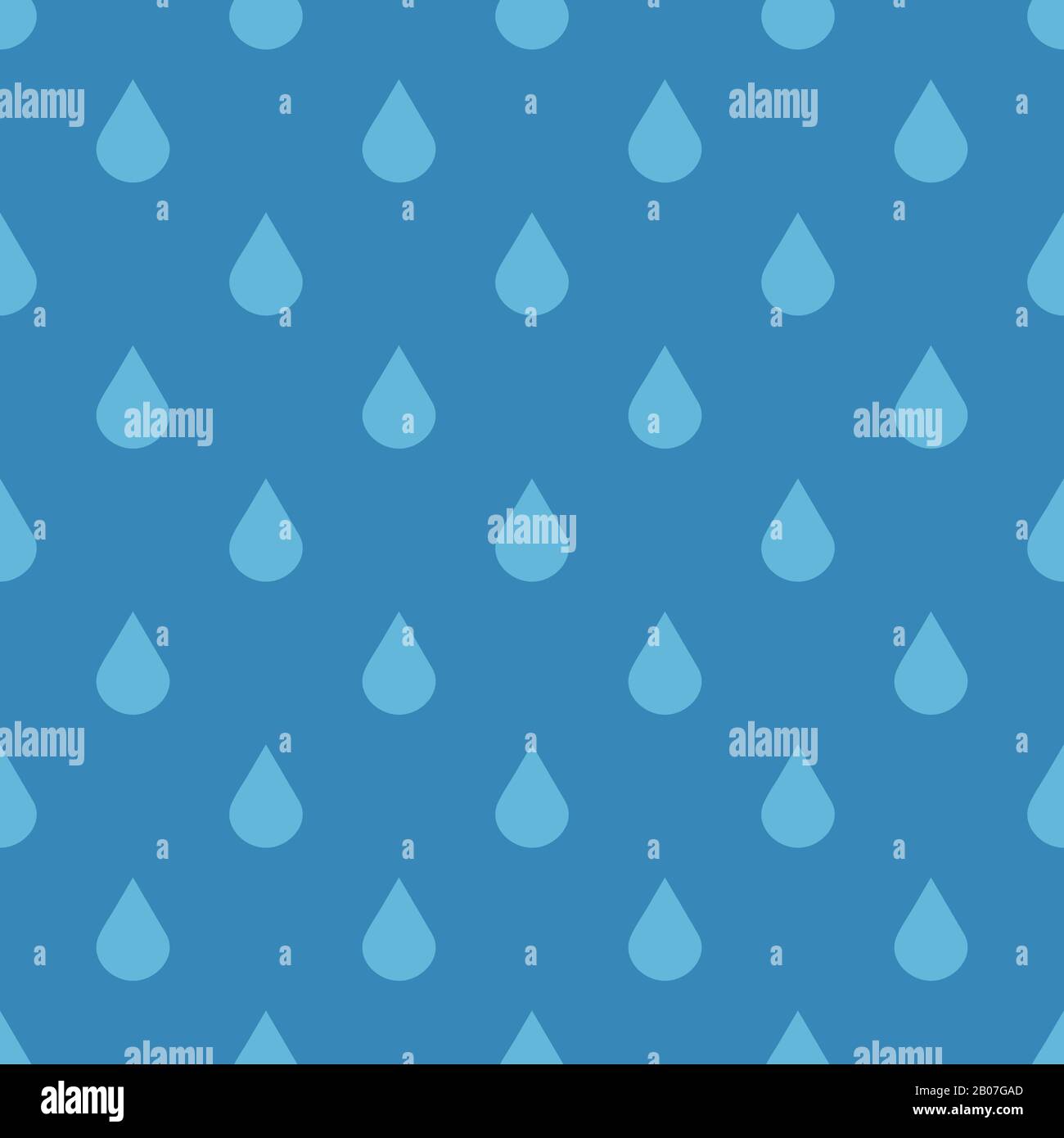 Blaues Vektor-Wasser fällt nahtlos ab. Nasse abstrakte Designillustration Stock Vektor