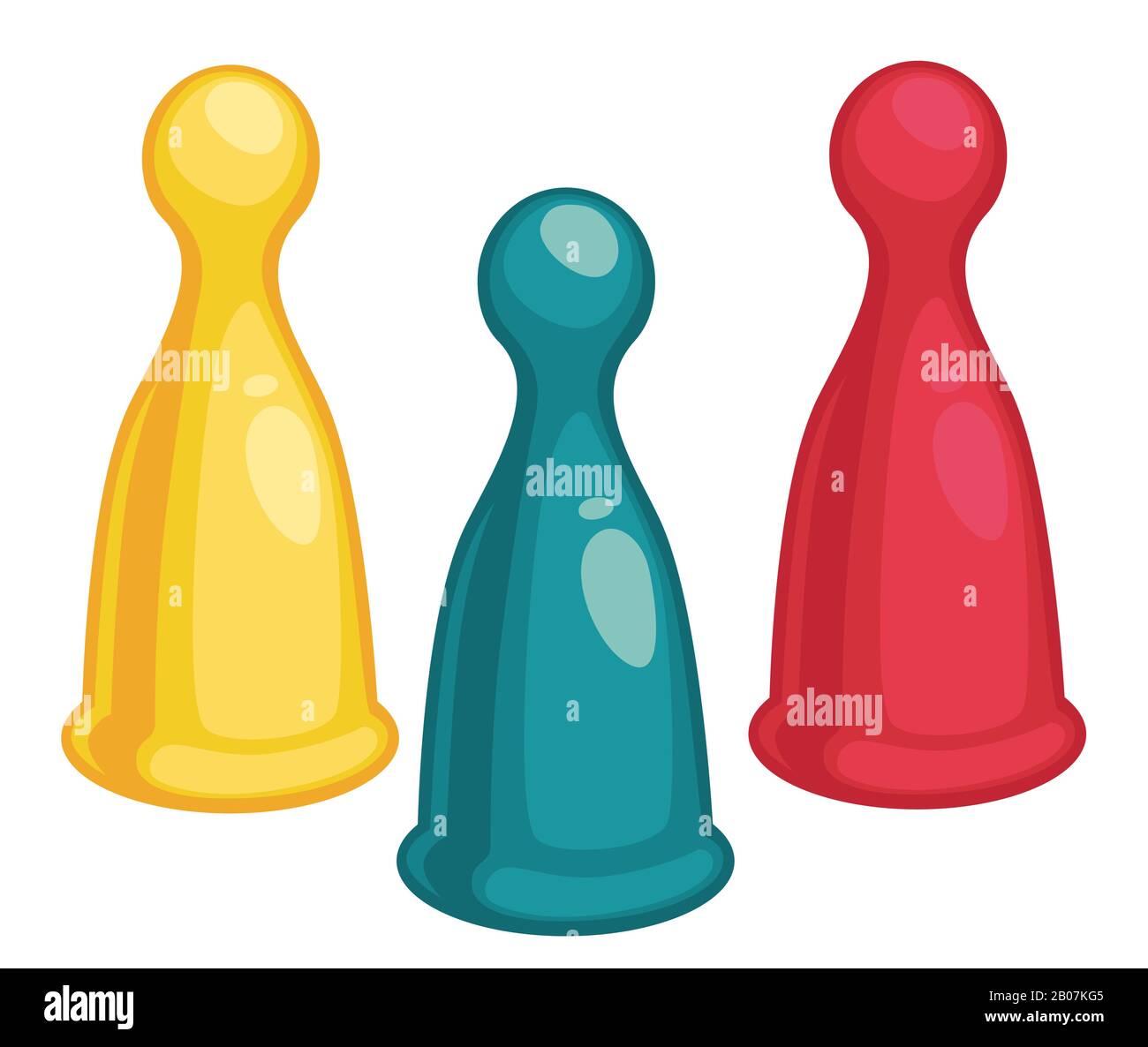 Skittles glänzendes Bowling Symbole Freizeit Aktivität Element Vektor Stock Vektor