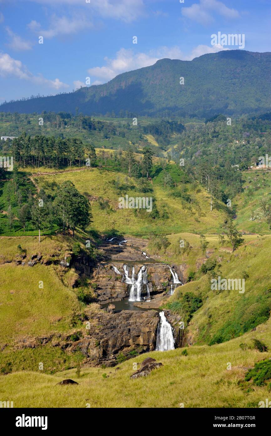 Sri Lanka, Nuwara Eliya, St. Clair's Falls Stockfoto