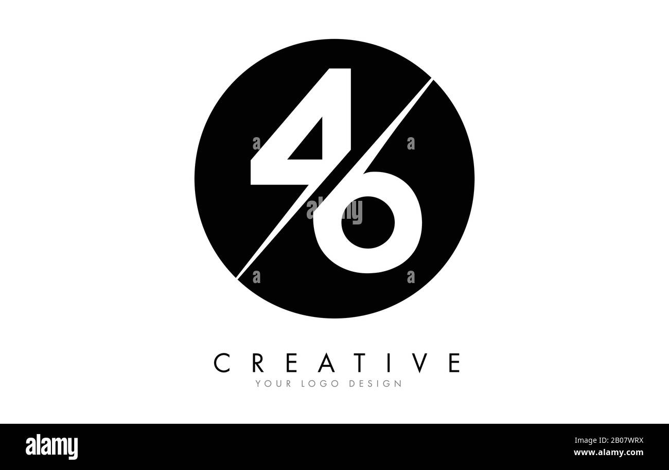 Ab A B Letter Logo Design mit Creative Cut. Kreatives Logo-Design. Stock Vektor