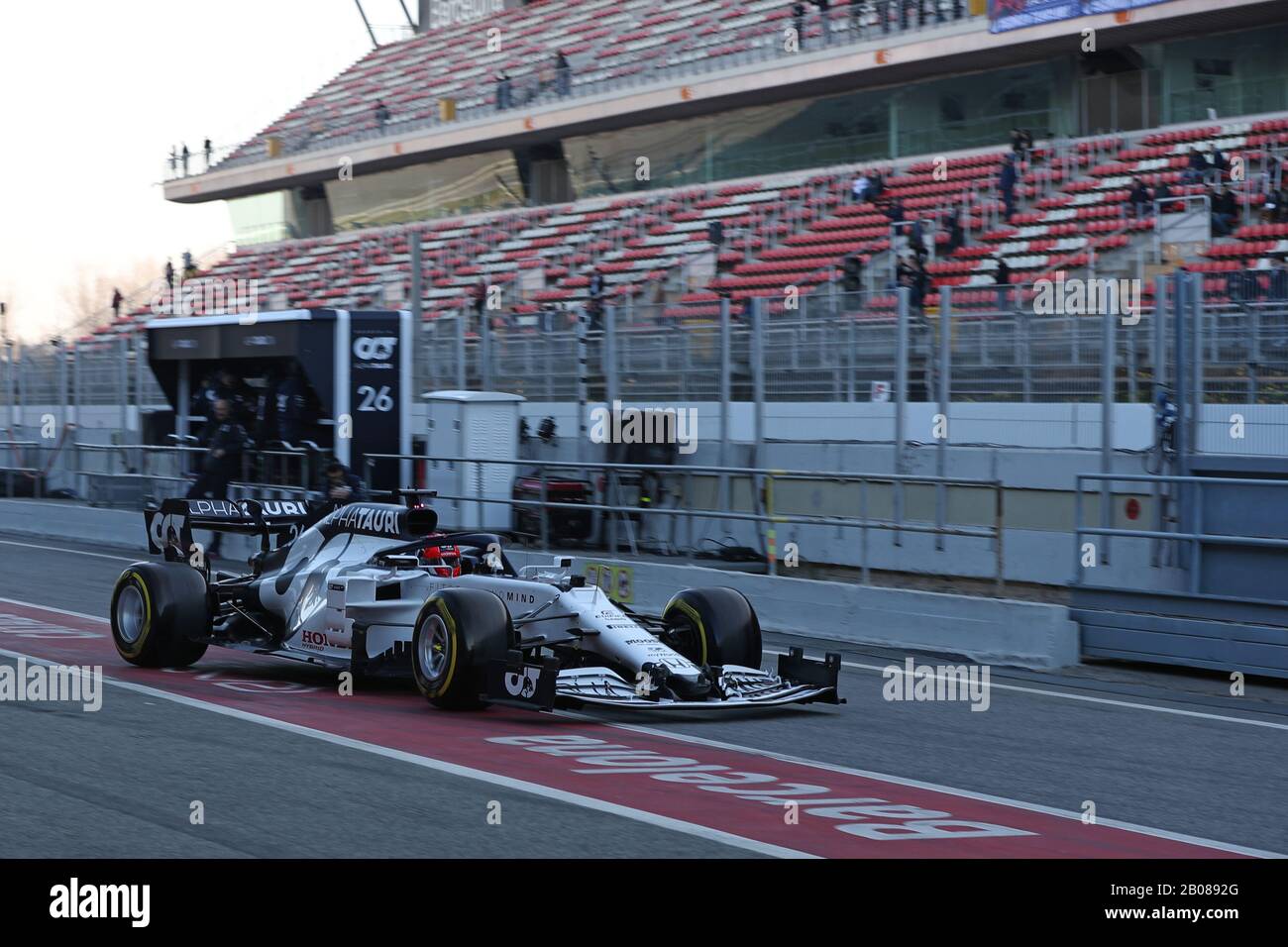 Barcelona, Spanien. Februar 2020. Februar 2020; Circuit De Barcelona Catalunya, Barcelona, Katalonien, Spanien; Formel-1-Vorsaisontest Ein; Scuderia AlphaTauri Honda, Daniil Kvyat Credit: Action Plus Sports Images/Alamy Live News Stockfoto
