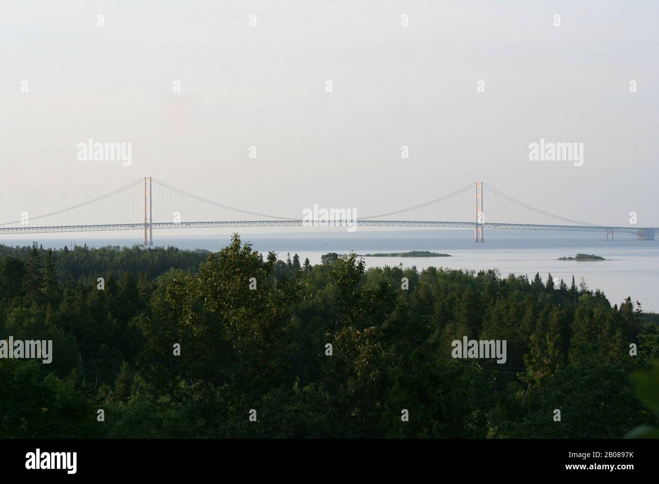 Mackinac Brücke Stockfoto