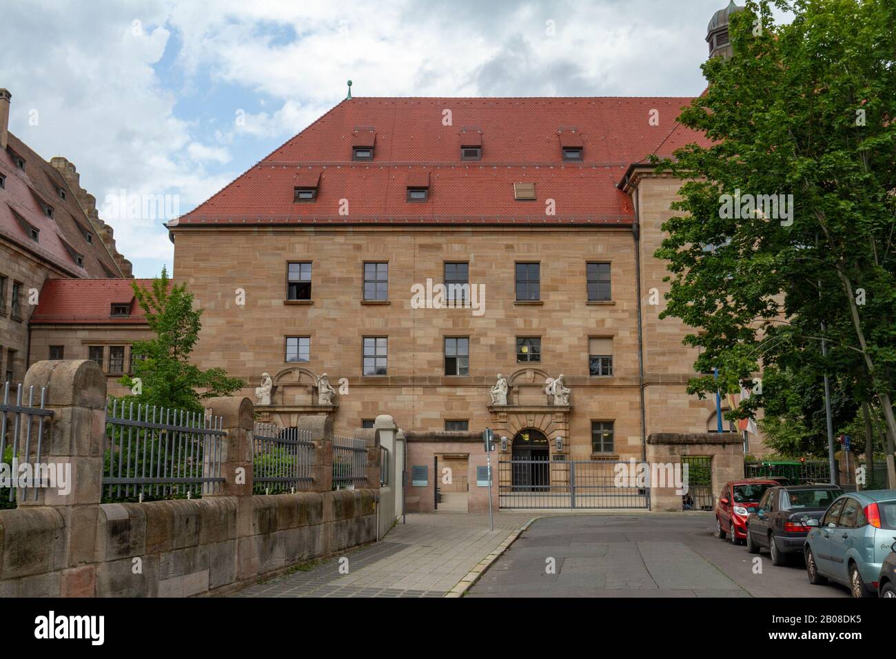 Außenansicht des Memorium Nürnberg Trials, Nürnberg, Bayern, Deutschland. Stockfoto