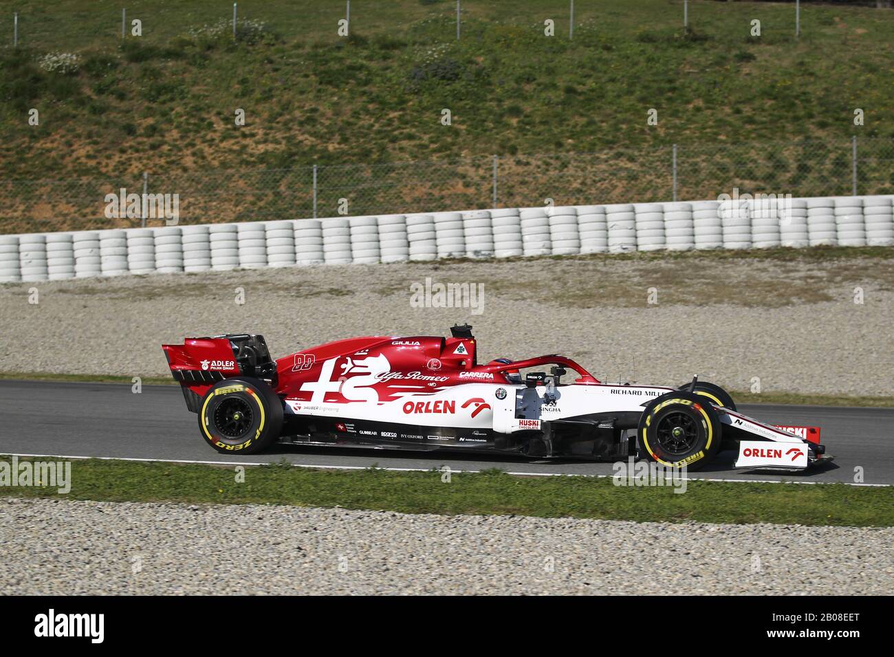 Robert robert kubica (pol) alfa romeo-rennfahrer c39 Reservefahrer während Der Tests Vor der Saison 2020 - Tag 1, Formel 1-Meisterschaft in Barcelona (Spanien), Italien, 19. Februar 2020 Stockfoto