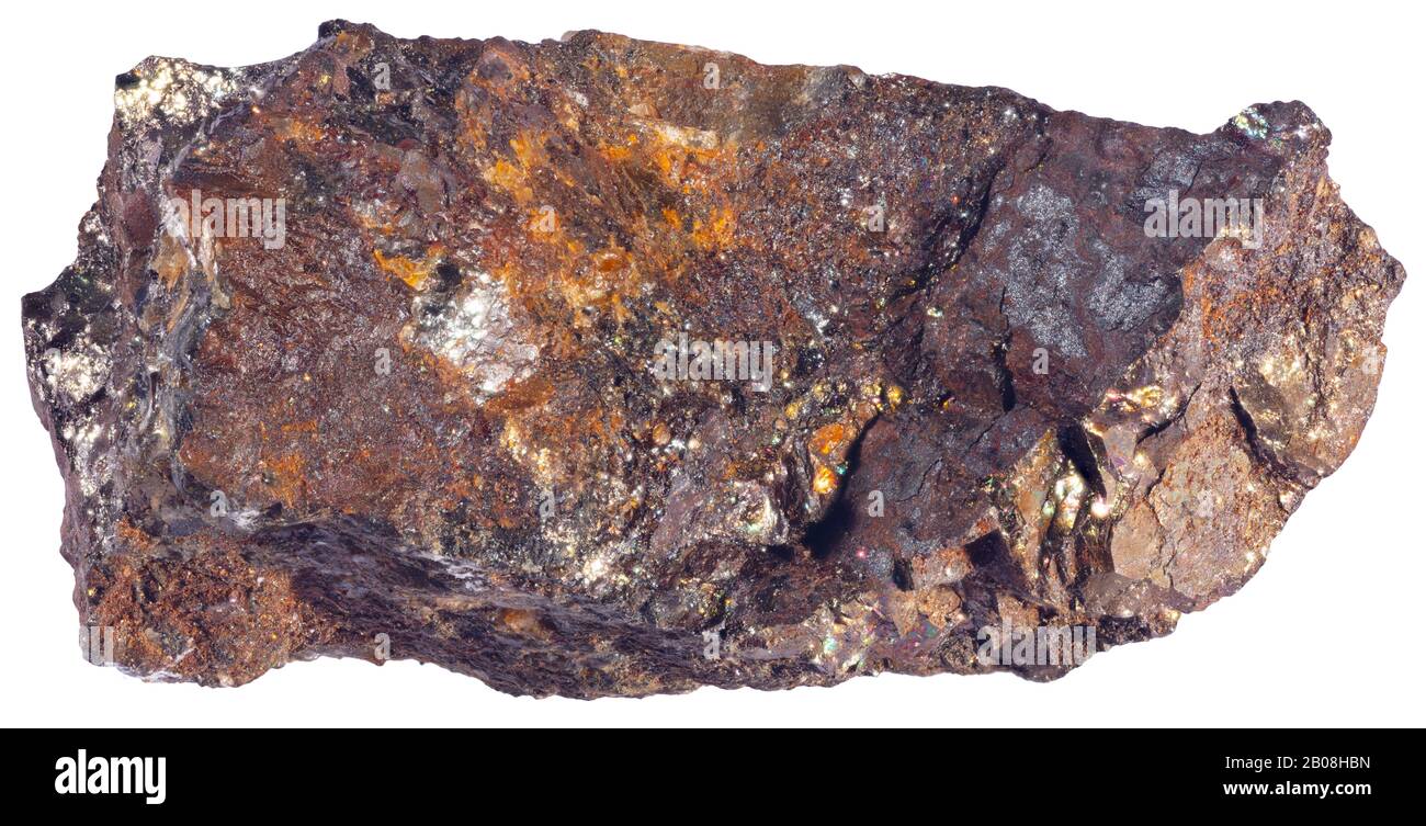 Orthopyroxene, Igneous, Gatineau, Quebec Orthopyroxenite ist ein ultramafischer und ultrabasischer Felsen. Stockfoto