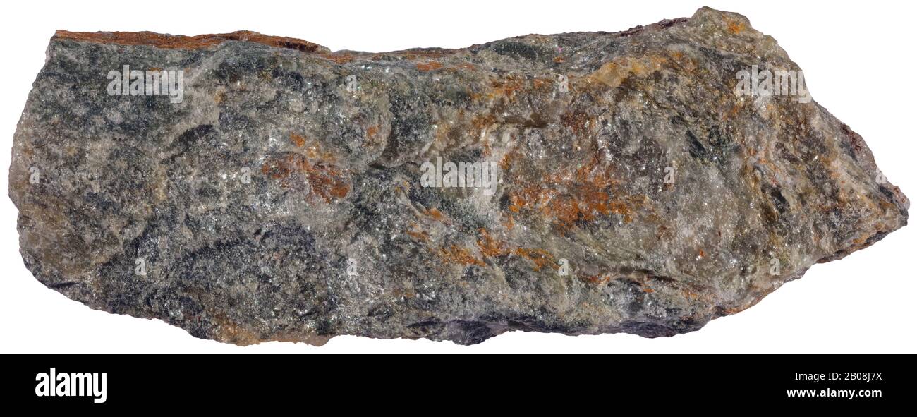 Phylite, Estrie, Quebec Phyllite, feinkörniges metamorphes Gestein, das durch die Rekonstitution feinkörniger, übergeordneter, sedimentärer Gesteine wie Mudst entsteht Stockfoto