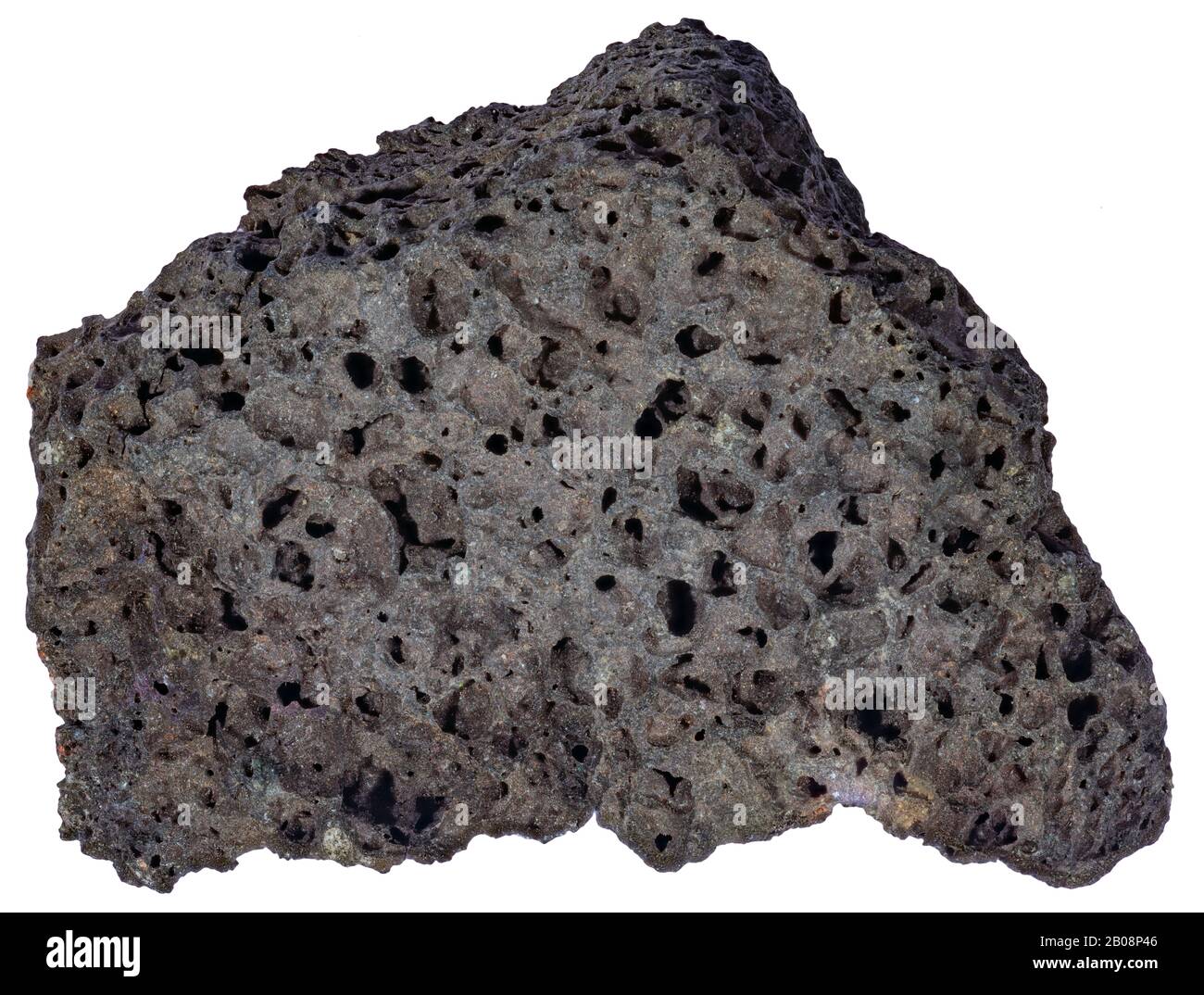 Tephrite, Igneous, Mexico Tephrite ist ein igneöses, vulkanisches Gestein, mit aphanitischer bis porphyritischer Struktur. Stockfoto