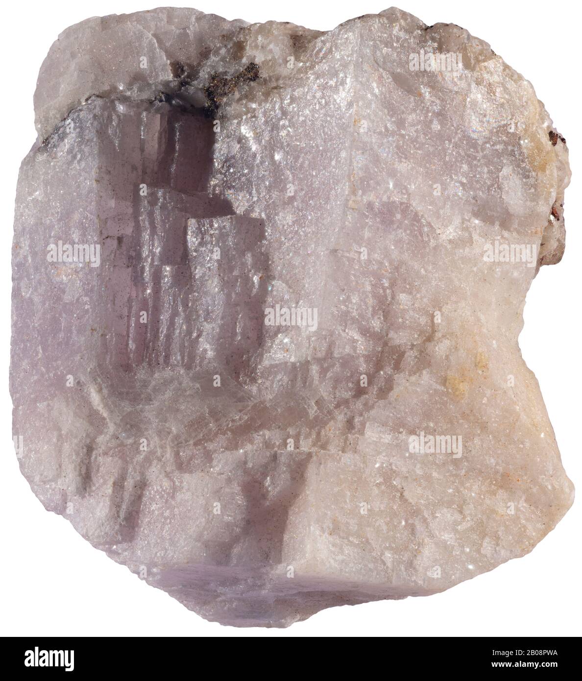 Vaterite, Estrie, Quebec vaterite ist ein Mineral CaCo3, das aus einer relativ instabilen Form von Calciumcarbonat besteht und polymorph mit Calcit ist Stockfoto