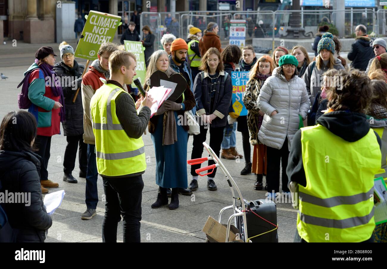 Klimaschutzgegner in Nottingham. Stockfoto
