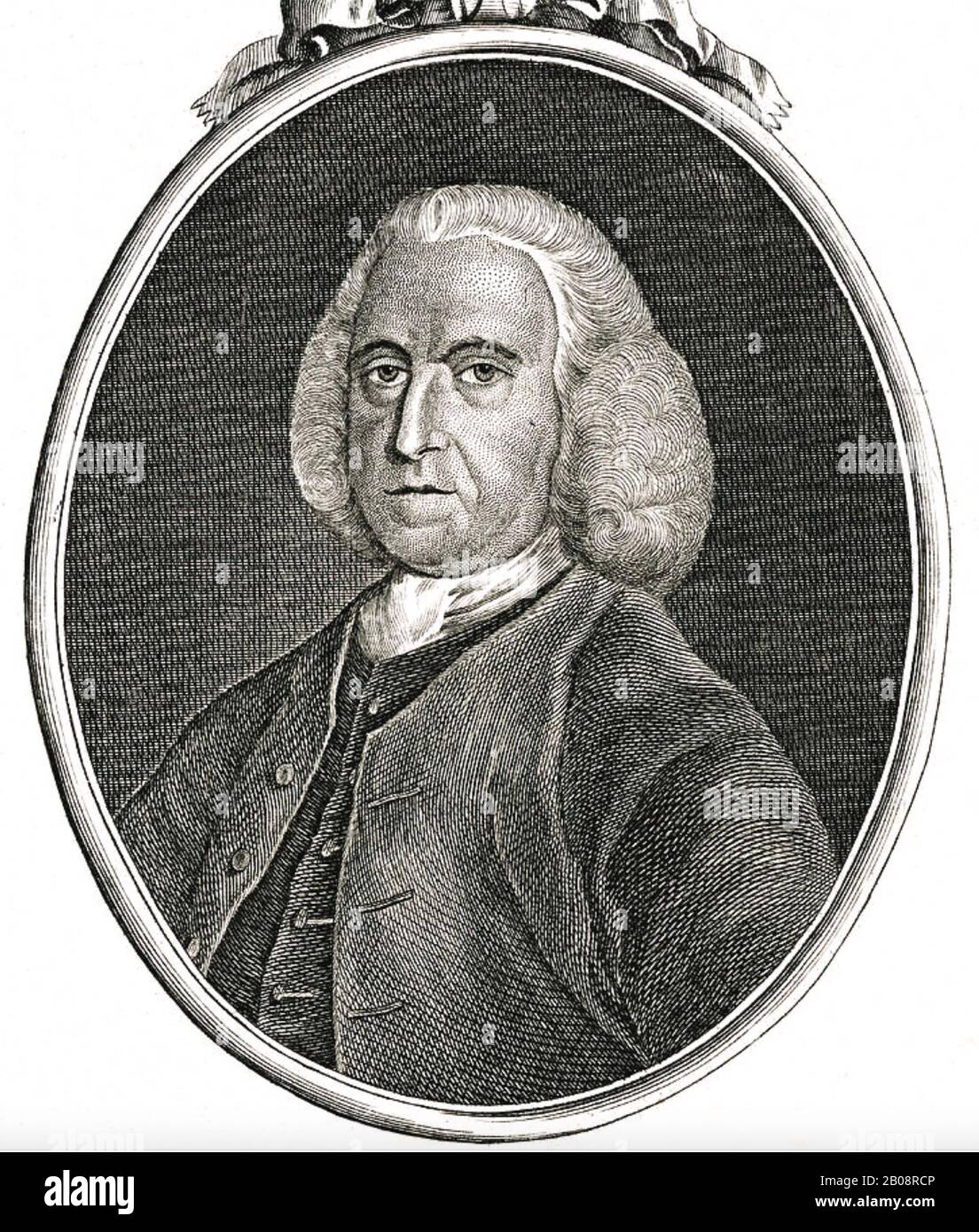 Peter COLLINSON (1694-17608) Gärtner, Botaniker und Tauscher wissenschaftlicher Ideen Stockfoto