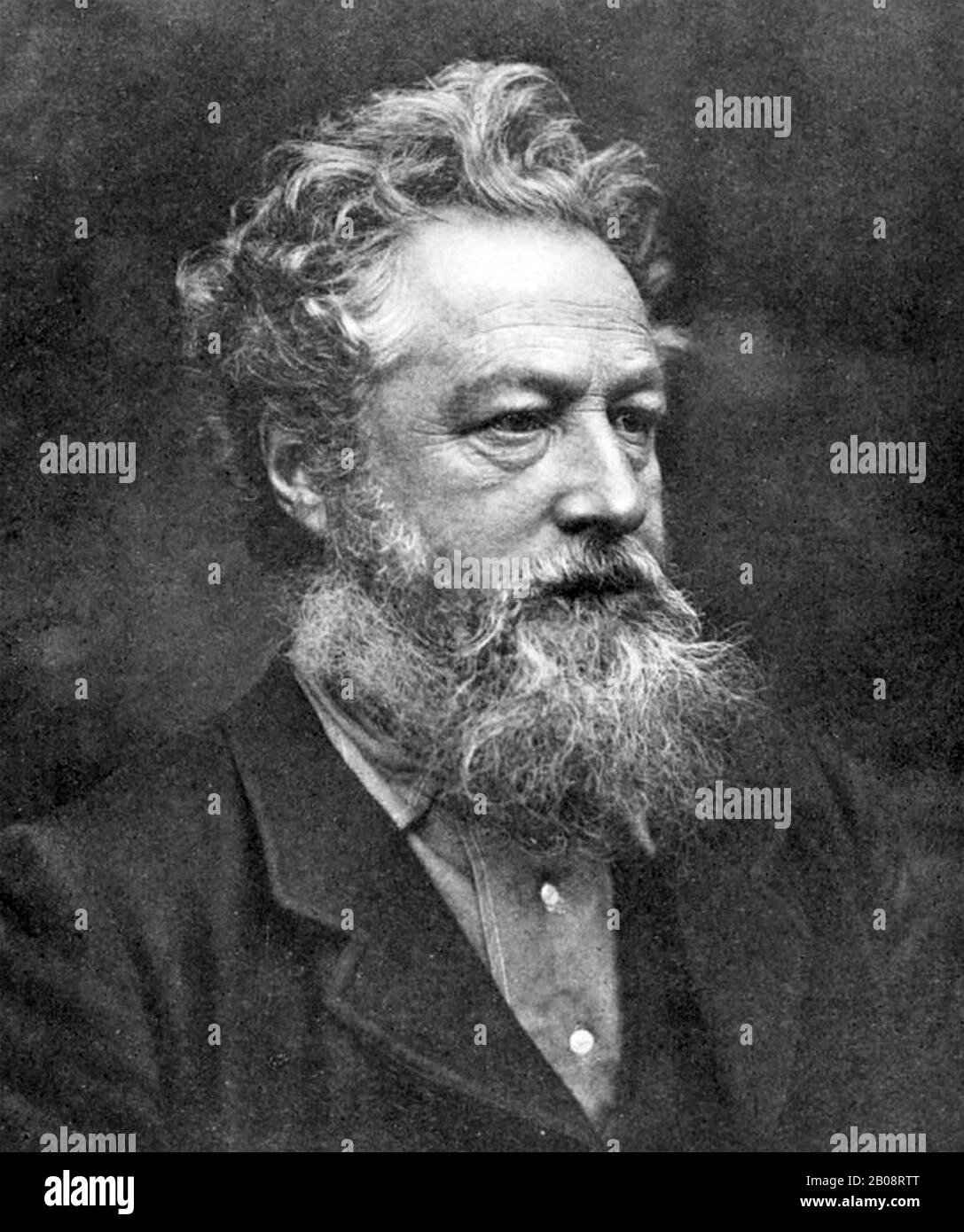 William MORRIS (1834-1896) englischer Textildesigner, Dichter und Romanautor um das Jahr 1888 Stockfoto
