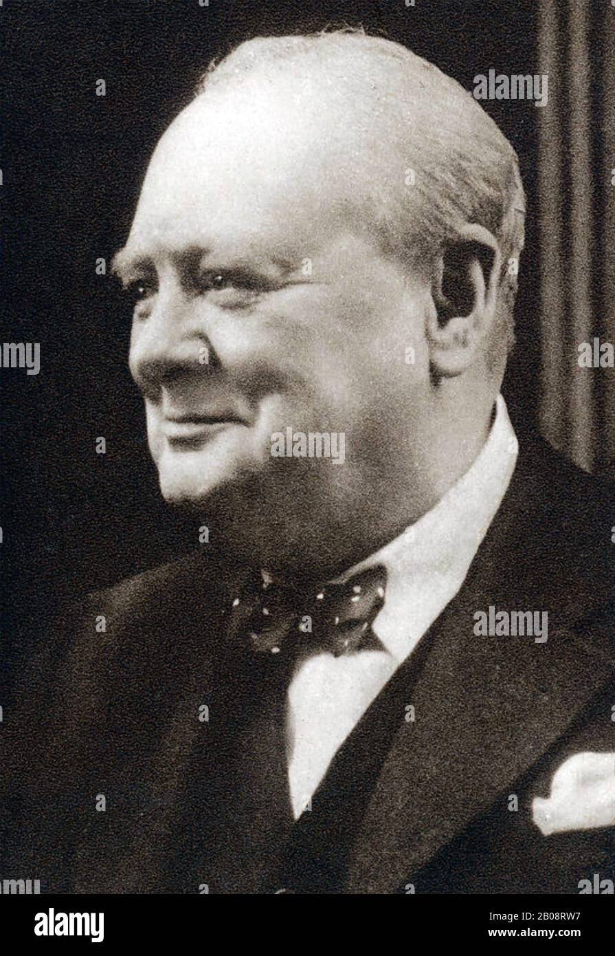 Winston CHURCHILL (1874-1965) britischer Staatsmann um 1935 Stockfoto