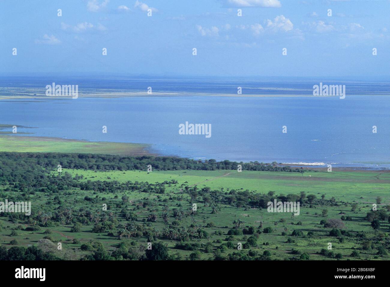 TANSANIA, BLICK AUF DAS TAL DER GROSSEN RIFT MIT DEM MANYARA-SEE Stockfoto