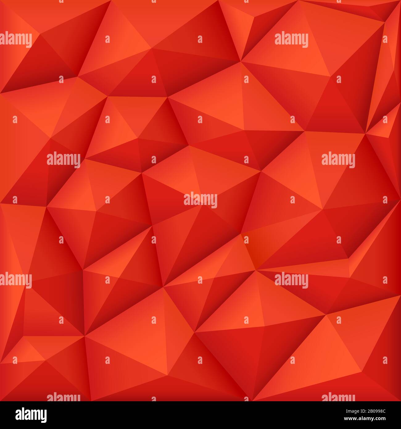 Roter 3D-Polygonvektor-Hintergrund, moderne Origami-Textur. Polygonmuster Triangle, abstrakte geometrische Hintergrundmuster Illustration Stock Vektor