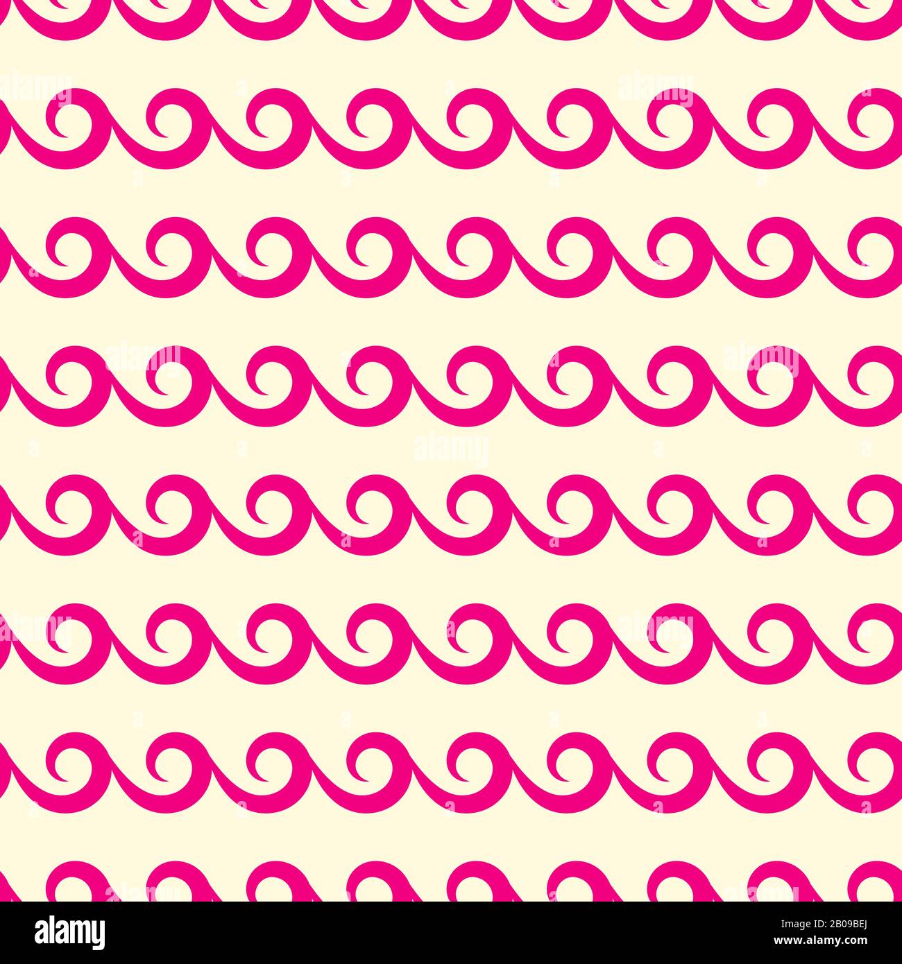 Der rosafarbene Vektor wirbelt ein nahtloses Muster. Kunst abstraktes Design Hintergrundillustration Stock Vektor