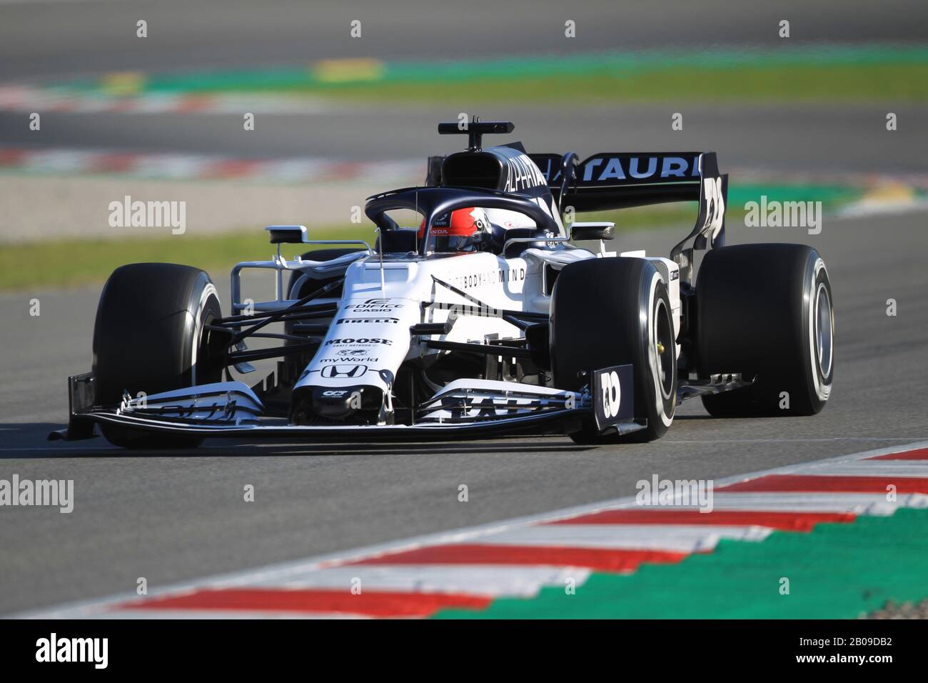 Barcelona, Spanien. Feb. 2020. Circuit De Barcelona Catalunya, Barcelona, Katalonien, Spanien; Formel-1-Test Vor der Saison; Scuderia AlphaTauri Honda, Daniil Kvyat Credit: Action Plus Sports Images/Alamy Live News Stockfoto