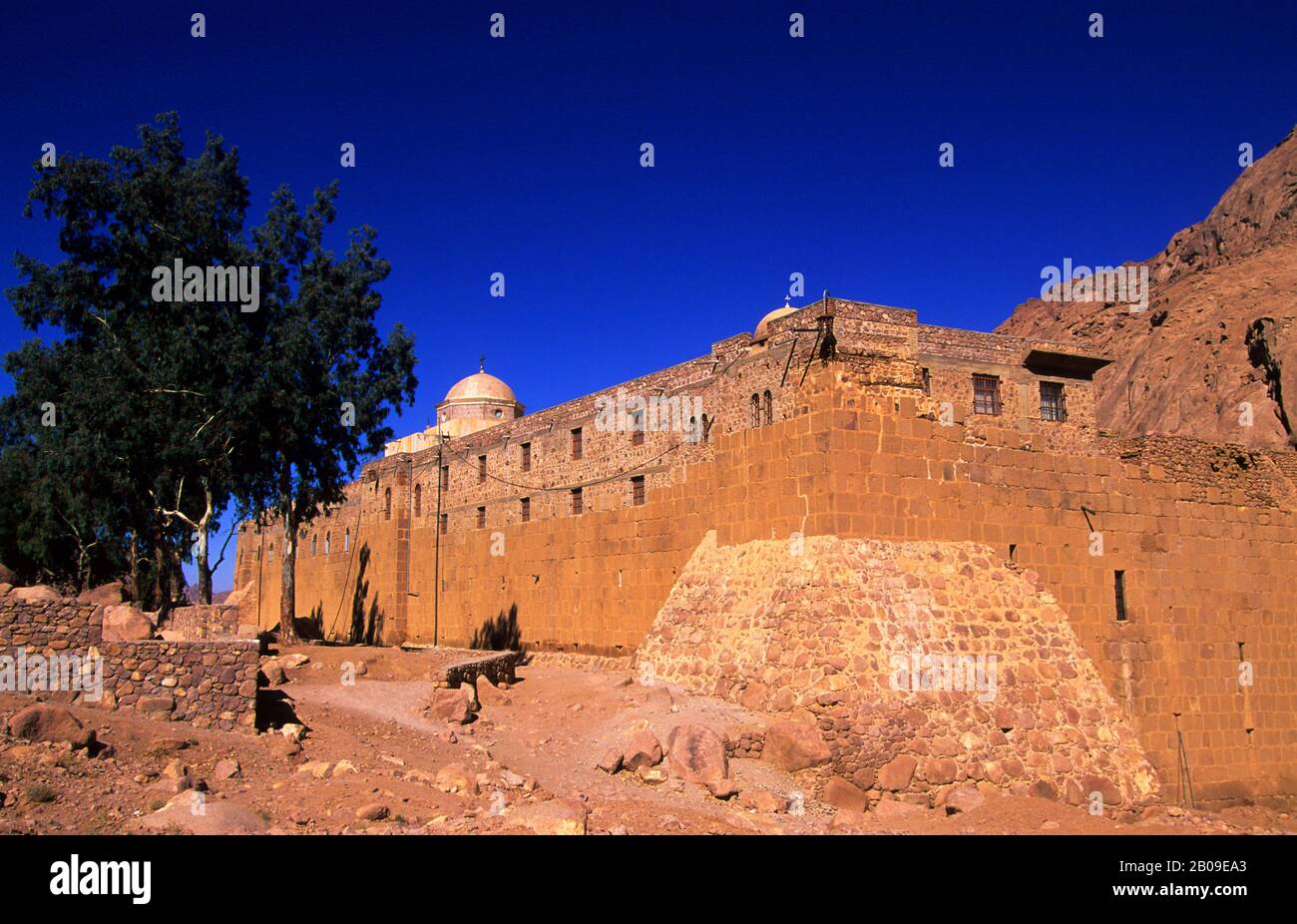 ÄGYPTEN, HALBINSEL SINAI, ST. KATHARINAS KLOSTER, GEGRÜNDET IM JAHR 342 N.CHR. Stockfoto
