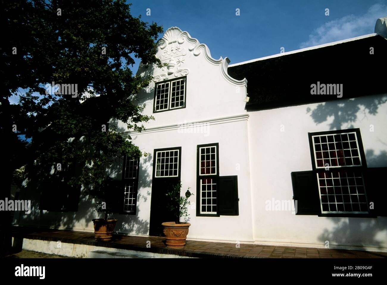 SÜDAFRIKA, IN DER NÄHE VON KAPSTADT, STELLENBUSCH-DORFMUSEUM, BLETTERMANHUIS, 1789 Stockfoto