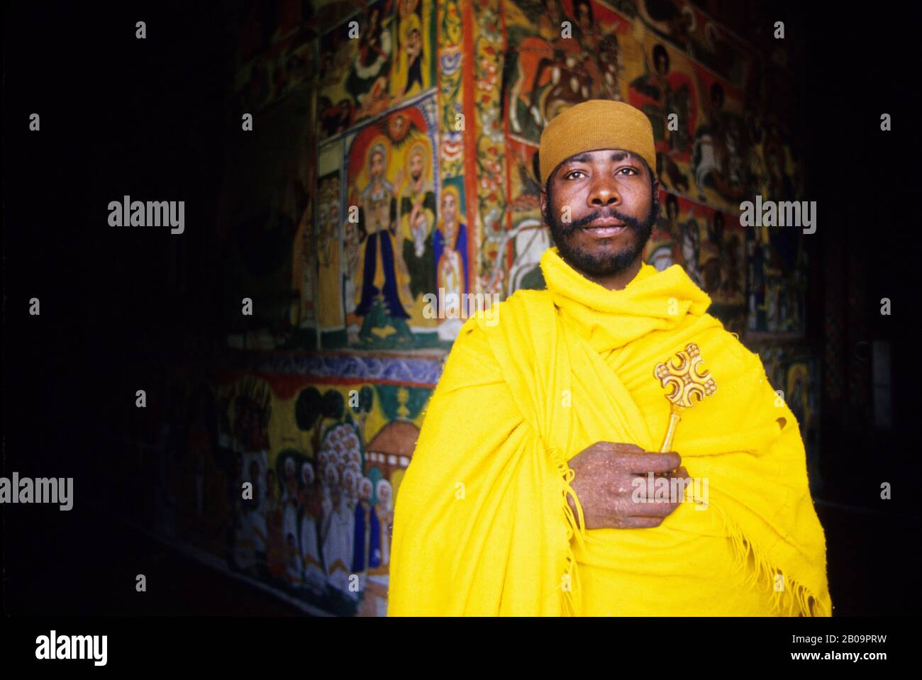 ÄTHIOPIEN, IN DER NÄHE VON BAHAR DAR, ZEGHE HALBINSEL, URA KIDANE MEHRET KLOSTER, KEYMAN Stockfoto
