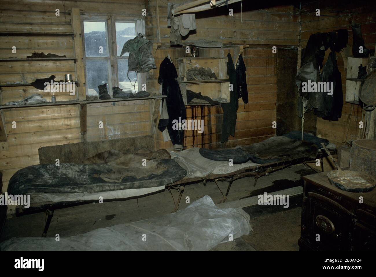 ANTARKTIS, ROSS SEA, MC MURDO SOUND, CAPE ROYDS, SHACKELTON'S HÜTTE Stockfoto ANTARKTIS, ROSS SEA, MC MURDO SOUND, CAPE ROYDS, SHACKELTON'S HÜTTE Stockfoto